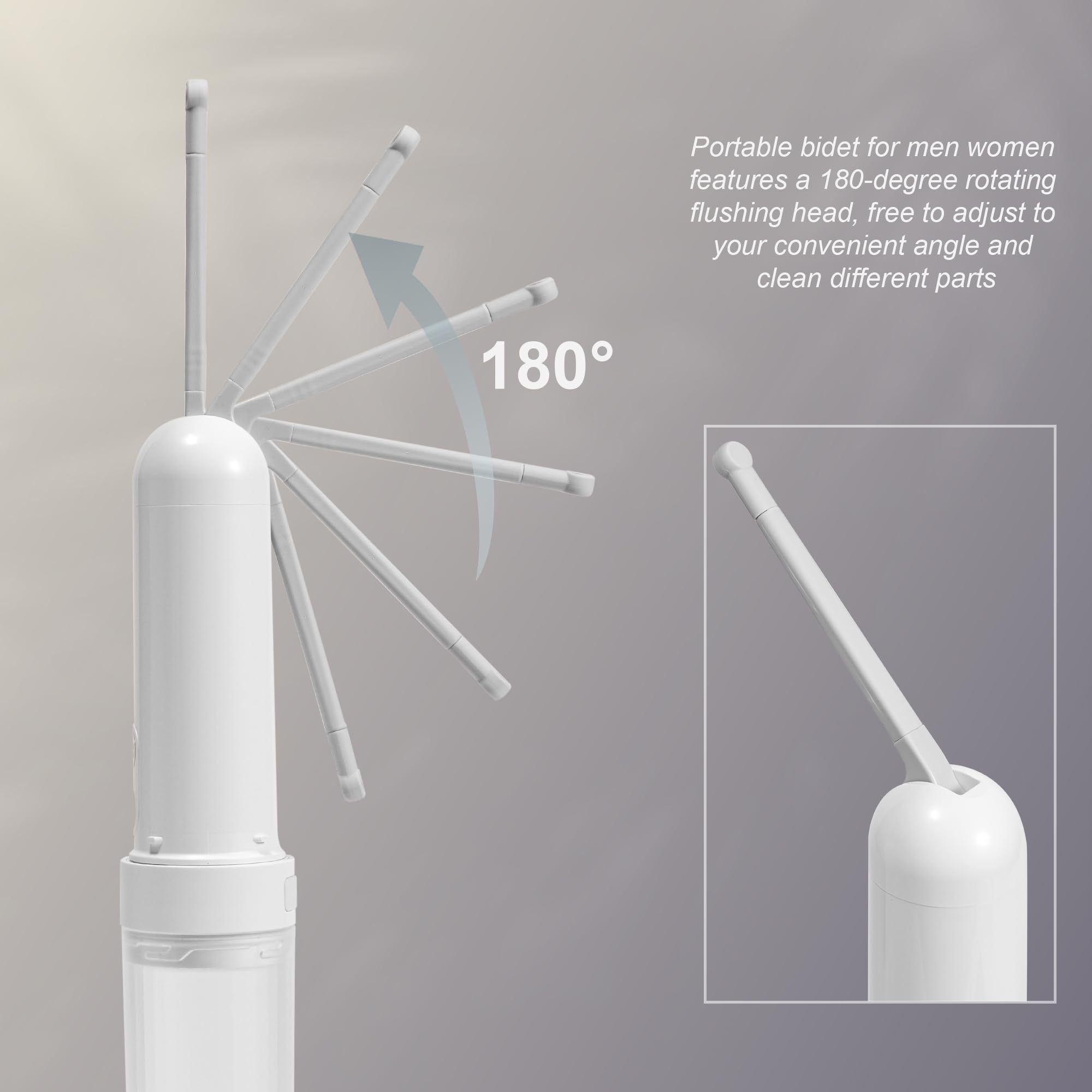 Travel Portable Bidet USB-C Rechargeable Handheld Travel Bidet Sprayer with 3 Wash Modes for Personal Hygiene Bed-Ridden Postpartum — view 7