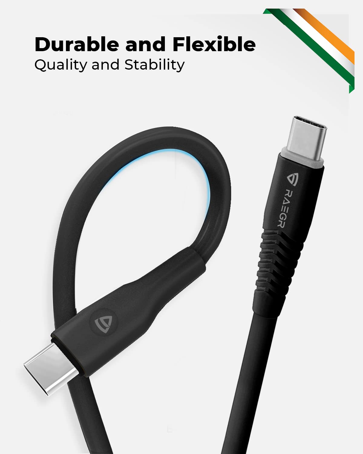 RAEGR RapidLine 100 Cable Combo - Fast Charging & Data Transfer -4