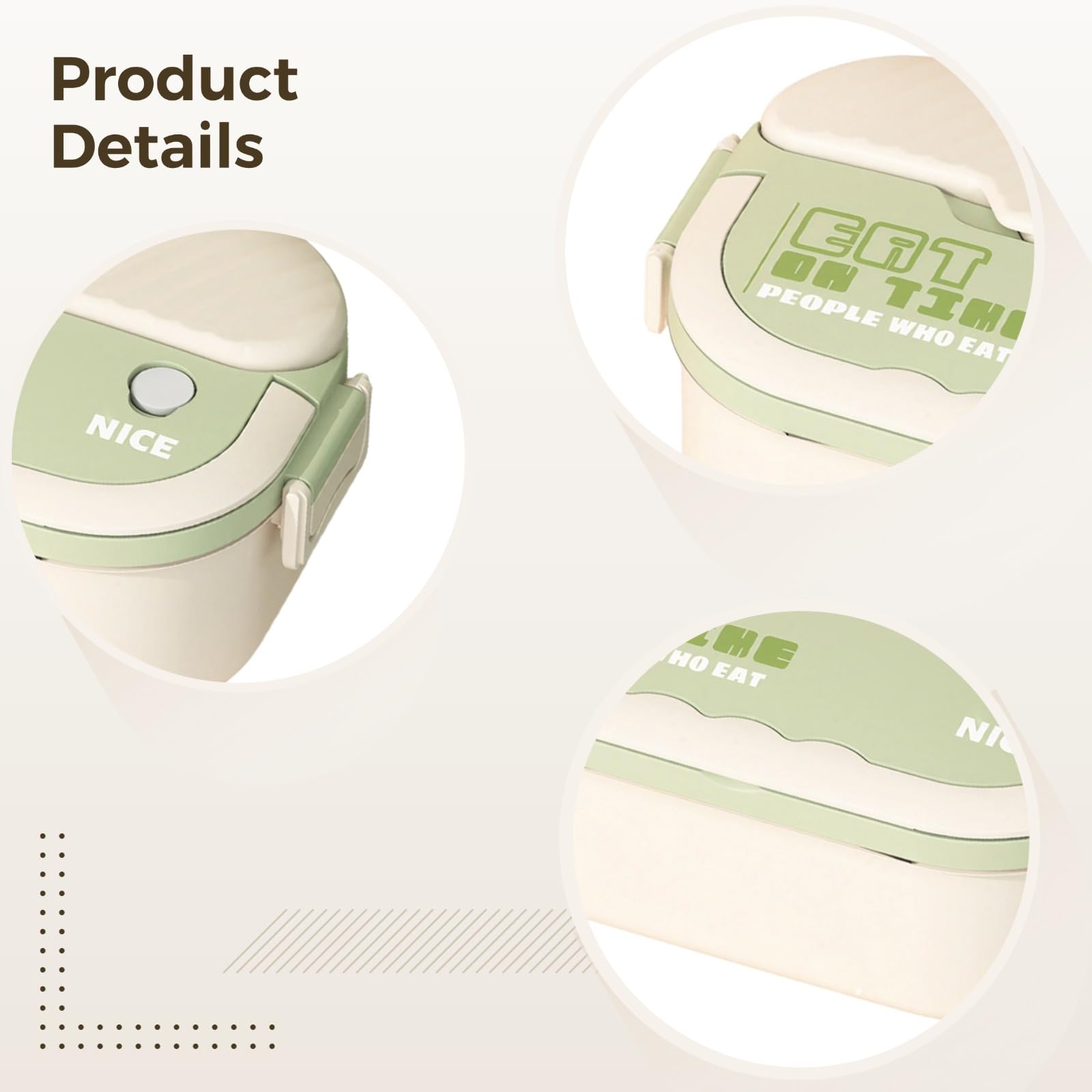 Boîte bento en acier inoxydable 304 verte pour adulte, 1 000 mL, grand format, lunch box à deux niveaux avec baguettes et cuillère, boîte repas étanche pour travail, école, pique-nique