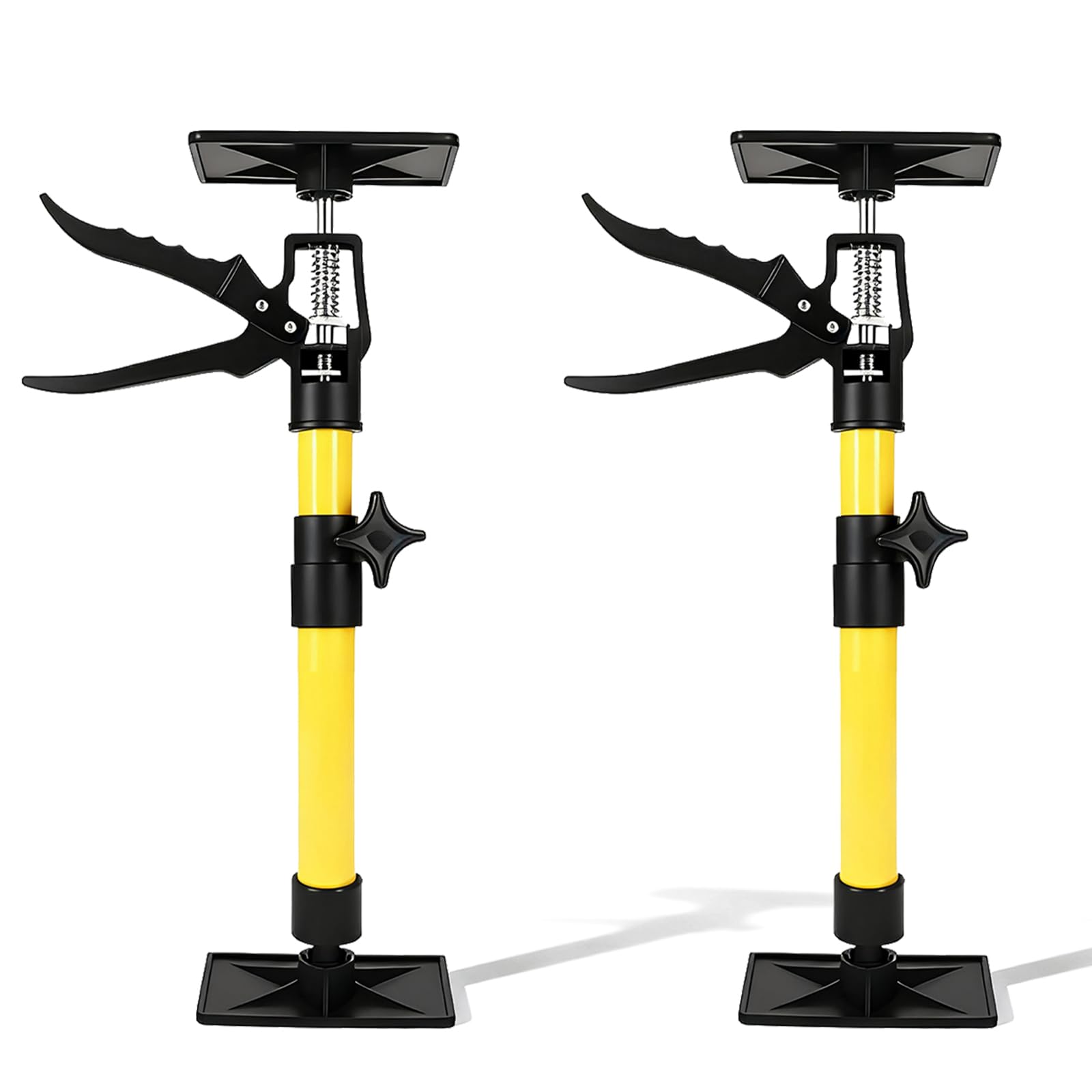 Lot de 2 supports de plafond, supports de montage à une main, tendeur télescopique, barre de support à serrage rapide, capacité de charge 40 kg, hauteur réglable