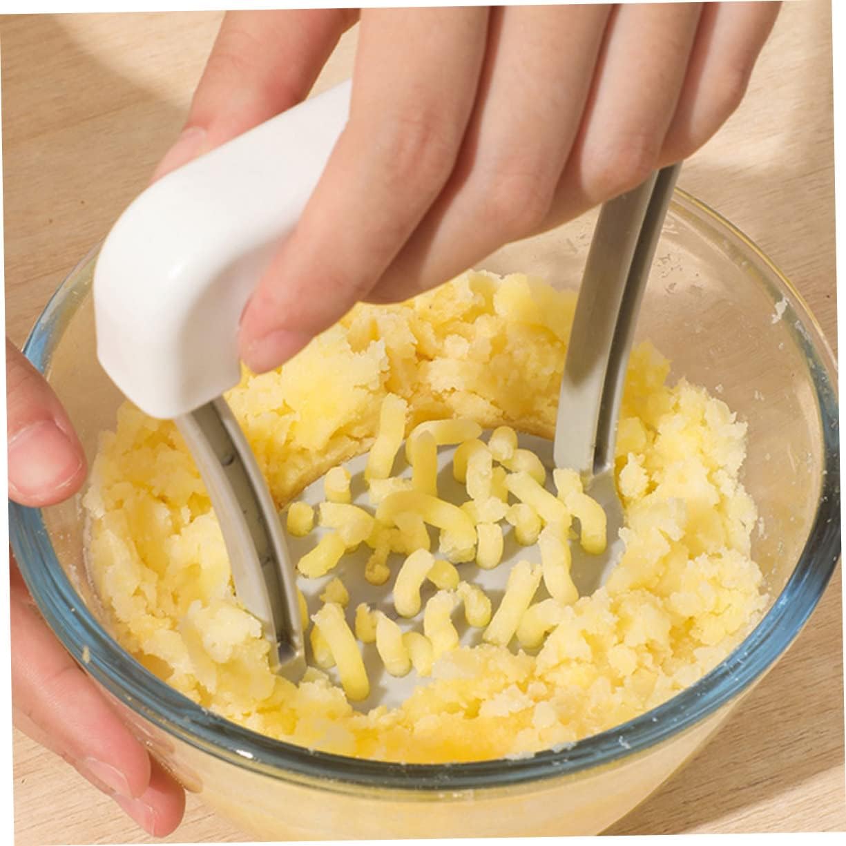 Cabilock 5pcs Manual Potato Masher for Easy Pureeing Food-grade Kitchen Tool for Vegetables and Fruits for Making Potatoes and Food