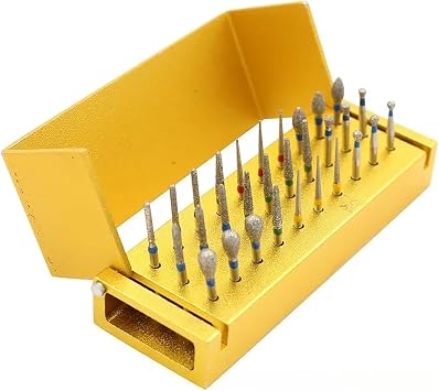 30pcs High Speed Diamond Bur Set with Aluminium Alloy Shelf by SeeFDENT