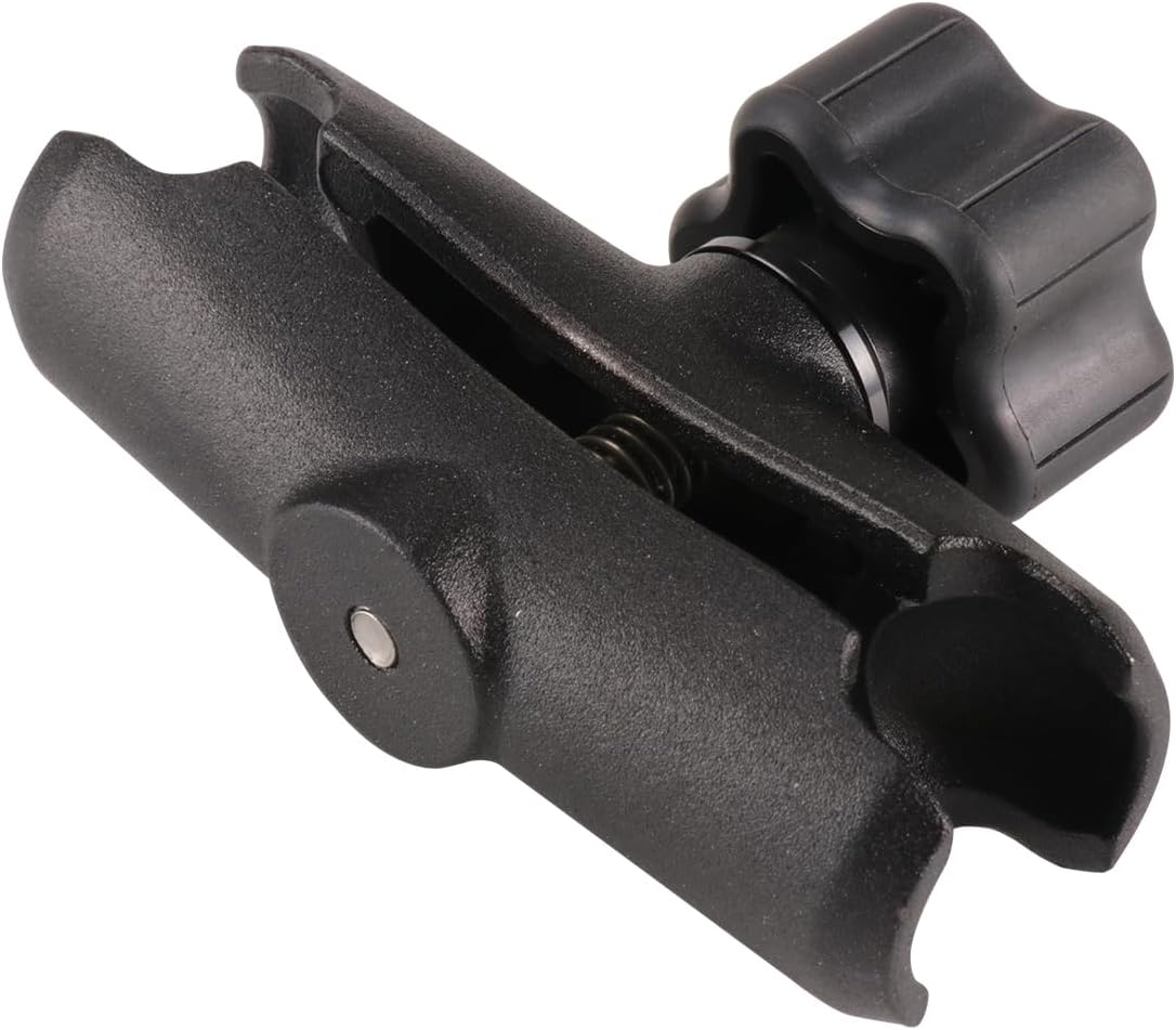 Ball and Socket Link with Clamp and Cradle - Fits 1" Ball on Pole for Secure Mounting
