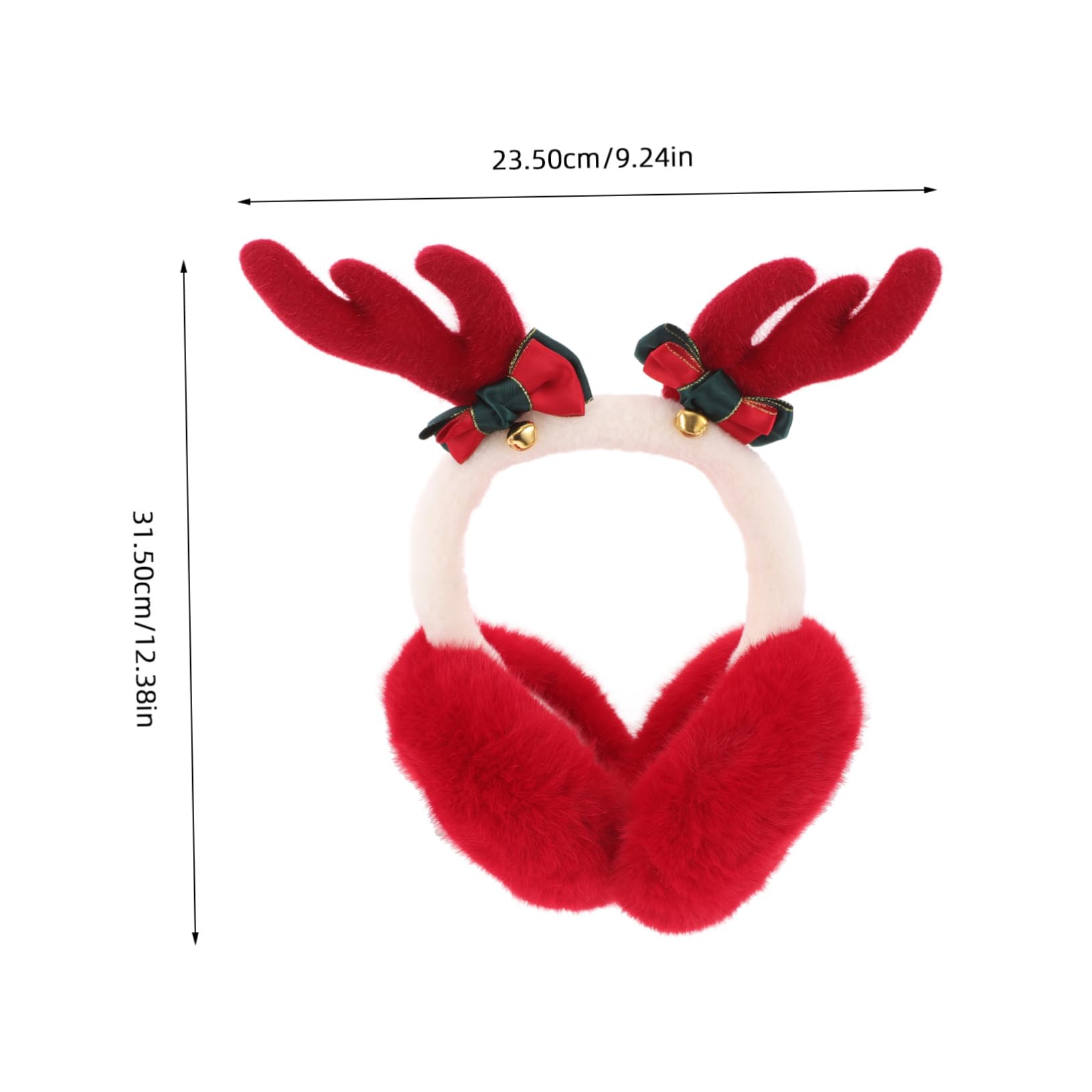 WOFASHPURET Plush Windproof Earmuffs for Women Faux Fur Ear Warmer Headband Winter Accessories for Cold Weather