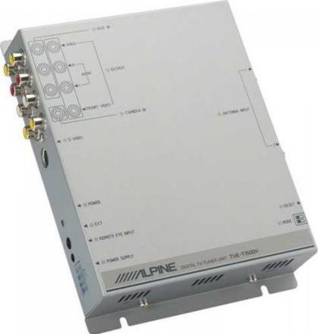 Alpine TUE-T150 DV - Sintonizador TV digital, 1 entrada para cámara trasera, 1 entrada AUX de A/V (importado)