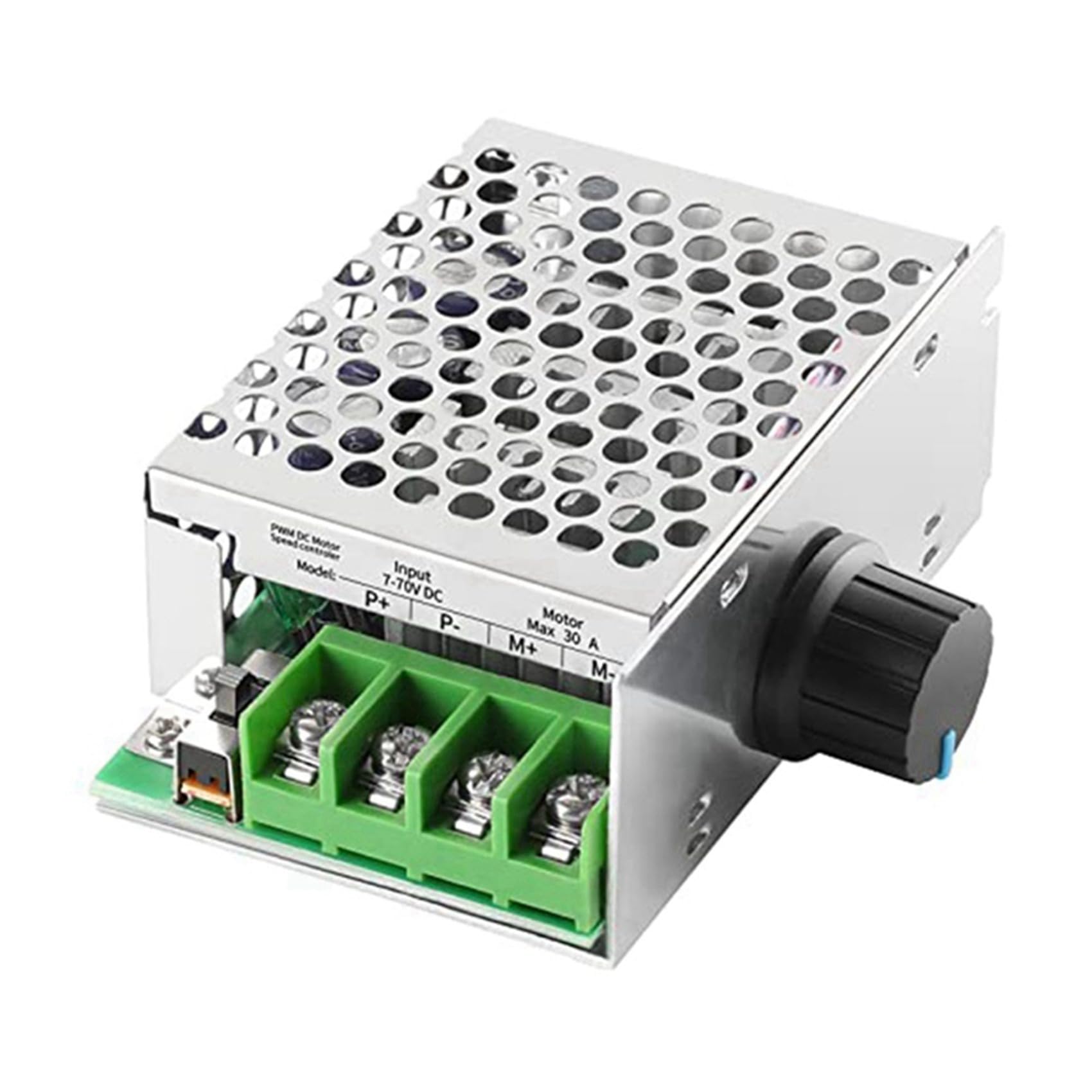 5X Controlador de Velocidad del Motor de CC Controlador PWM, 7-70V 30A Regulador de Velocidad del Motor PWM Ajustable 12V 24V 36V 48V