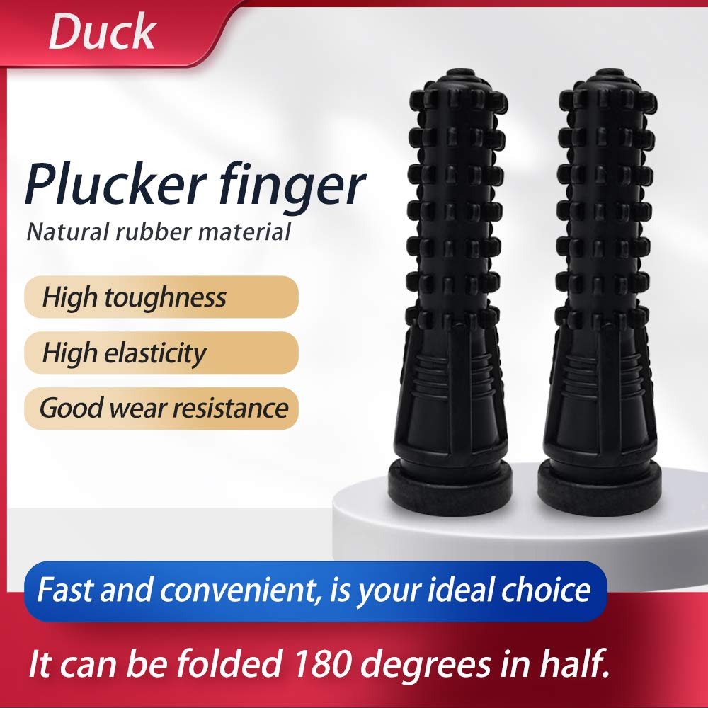 Lot de 50 Protections de Doigts en Caoutchouc pour Machine Qui plument Les Canards Doigt pour plumeuse Canard