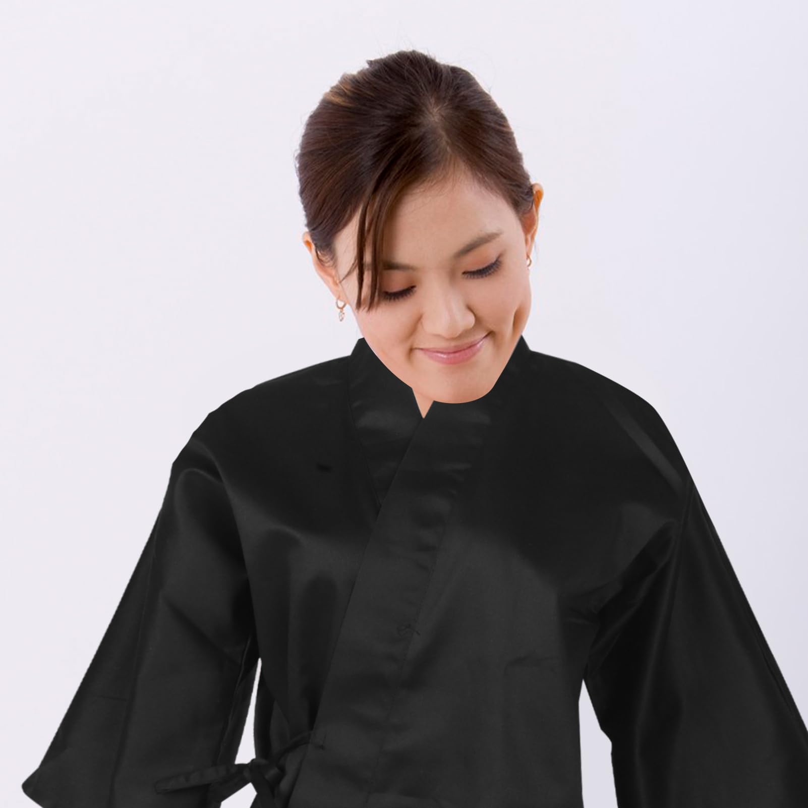 LIOOBO Japanische Kochkleidung aus Stoff Sushi-kochjacke für Damen und Herren Traditionelles Kochoutfit Schmutzabweisend und Atmungsaktiv Unisex-kochbekleidung für Restaurants