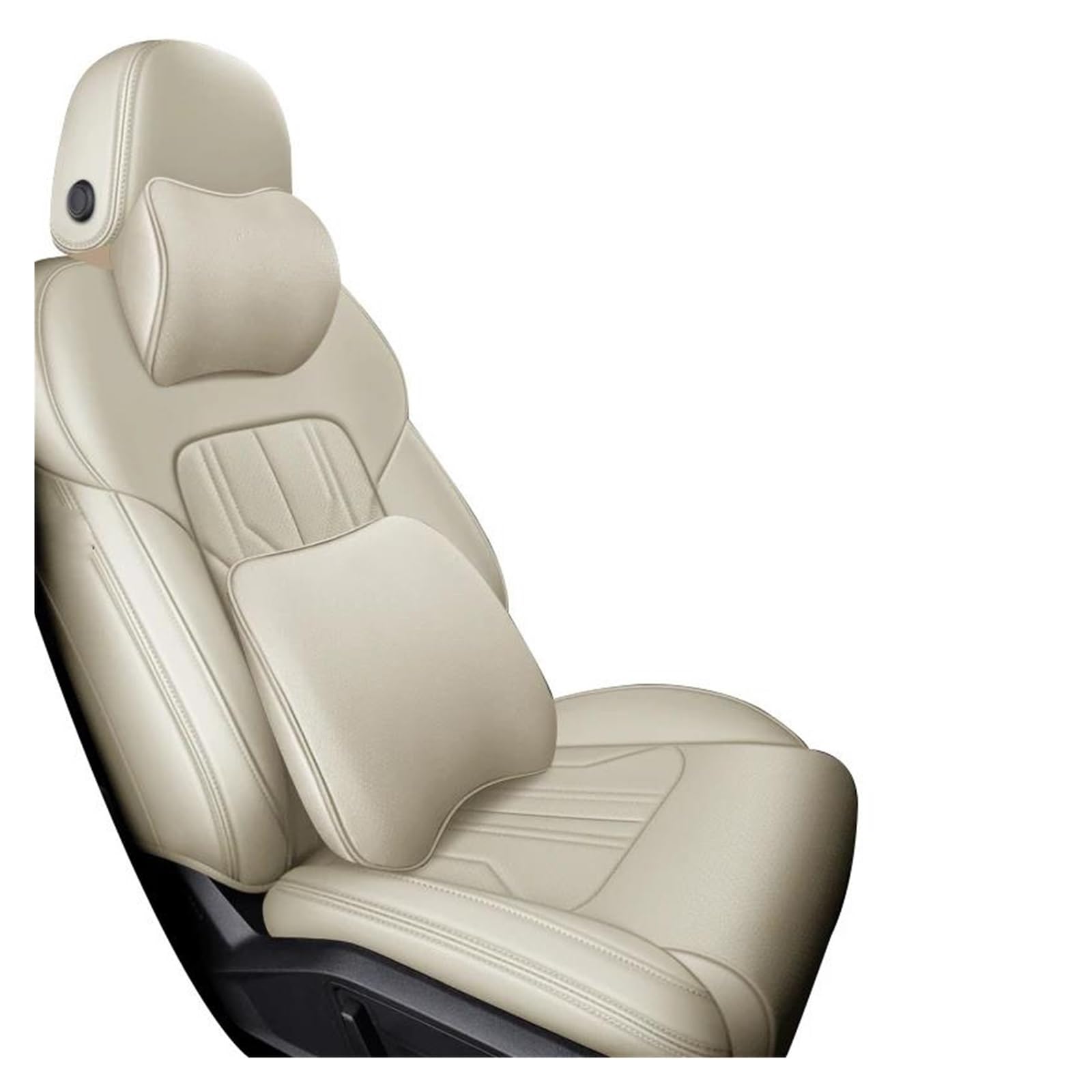 Housse de siège auto pour Toyota Corolla 2007-2011 en similicuir beige - 7