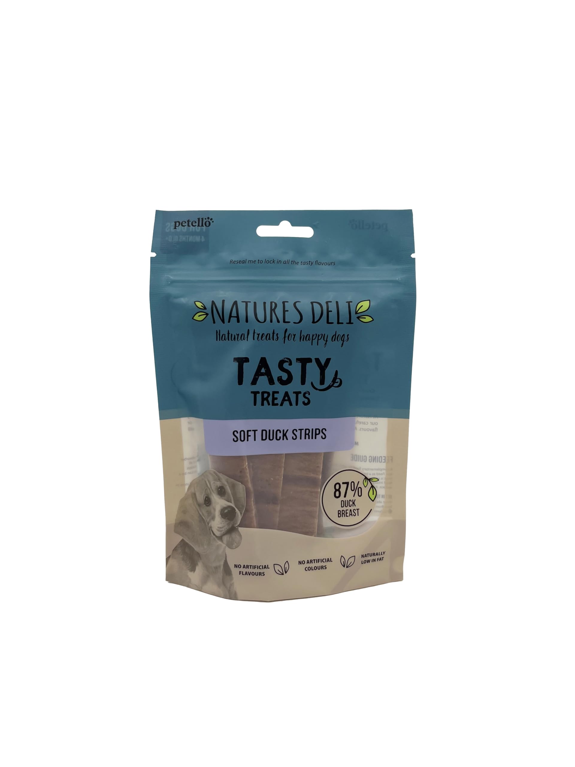 Natures Deli Duck Strips Dog Treats Low Fat Treats for Dogs Grain Free Dog Chews Training Treats for Large and Small Dogs, 100 g (Pack of 1)