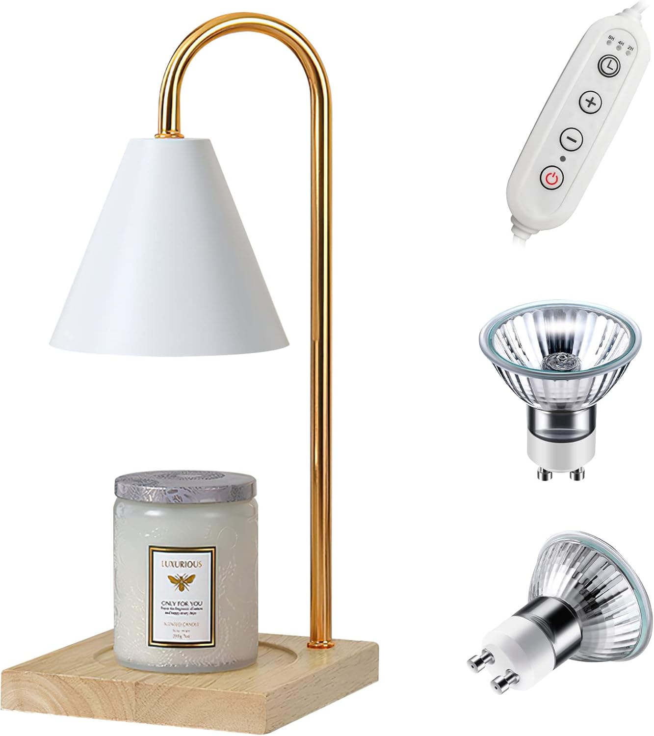 SESIIduo Candle Warmer Lamp, Timer & Dimmable for Jar