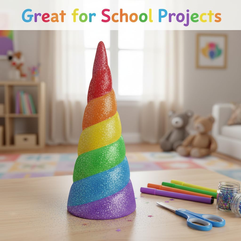 TEHAUX Large Foam Cone for Crafts 14 Inch - Solid Tall White Polystyrene Cone for DIY Christmas Tree, Floral Arrangements, Gnome Making, and Holiday Centerpiece Decoration