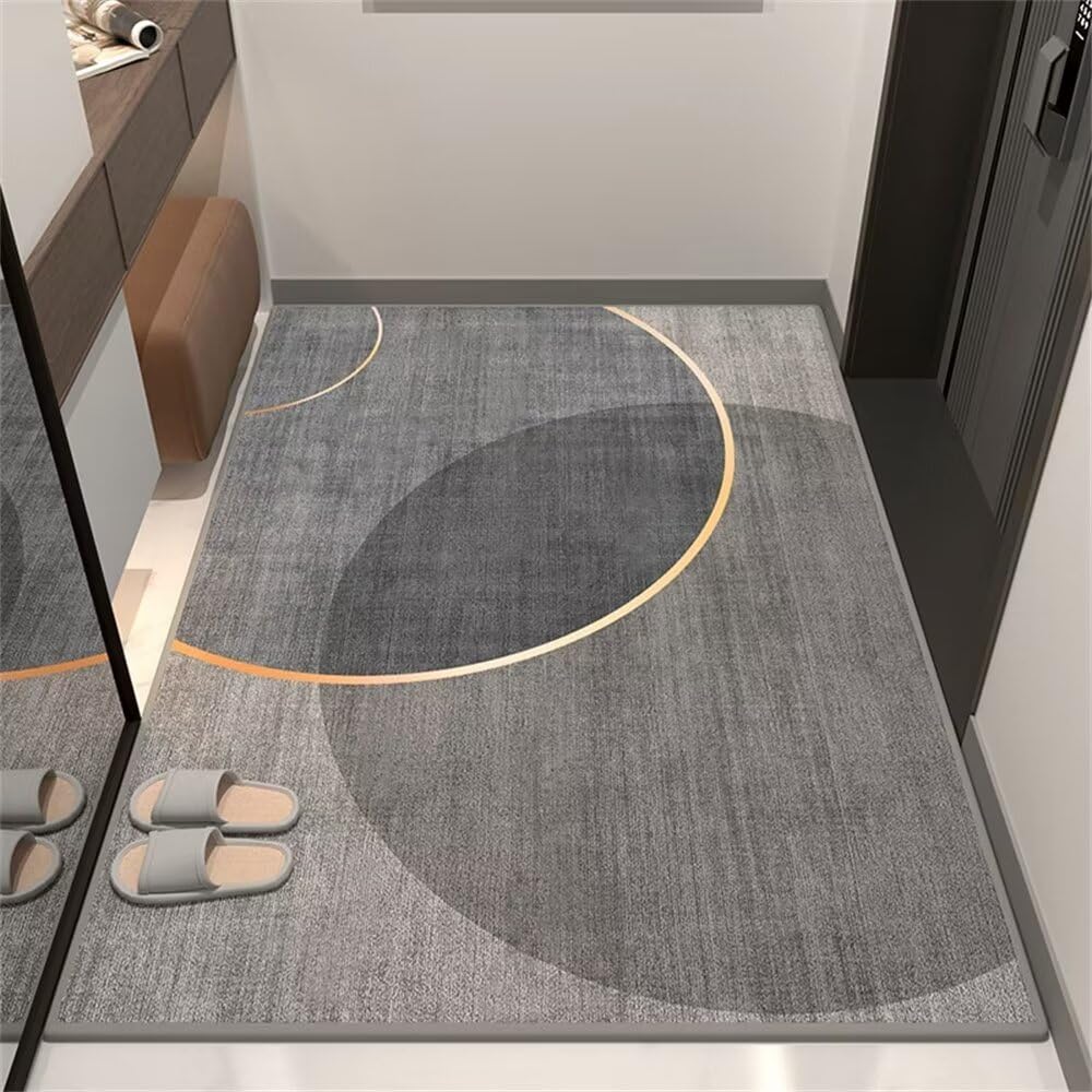 Tapis couloir long moderne gris anti-bruit et ultra résistant pour protéger vos sols