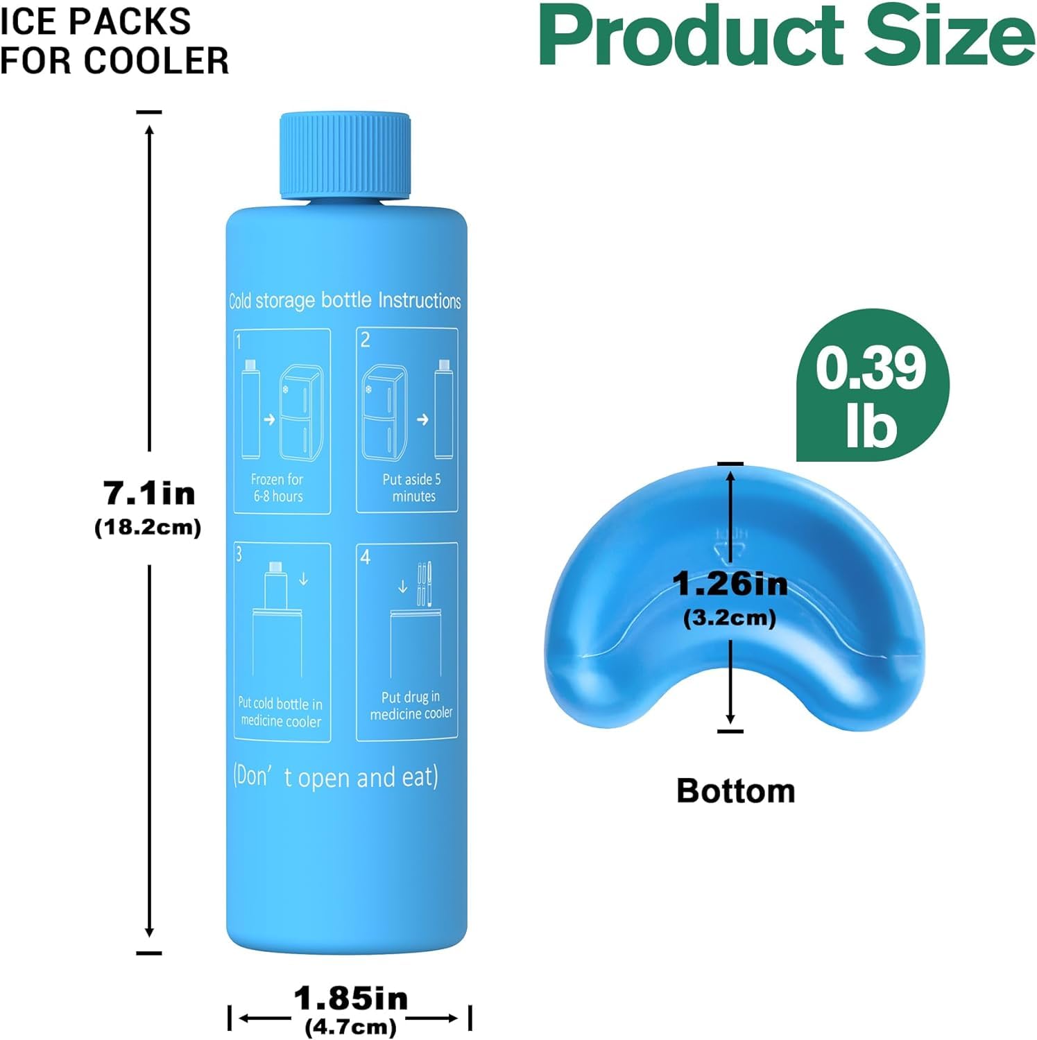 KEKHEALTH Insulin Cooler Case Biogel, Blue-gel - Image 3