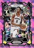 2023-24 PANINI PRIZM PRIZMS PINK ICE #247 PEYTON WATSON DENVER NUGGETS BASKETBALL OFFICIAL TRADING CARD OF NBA
