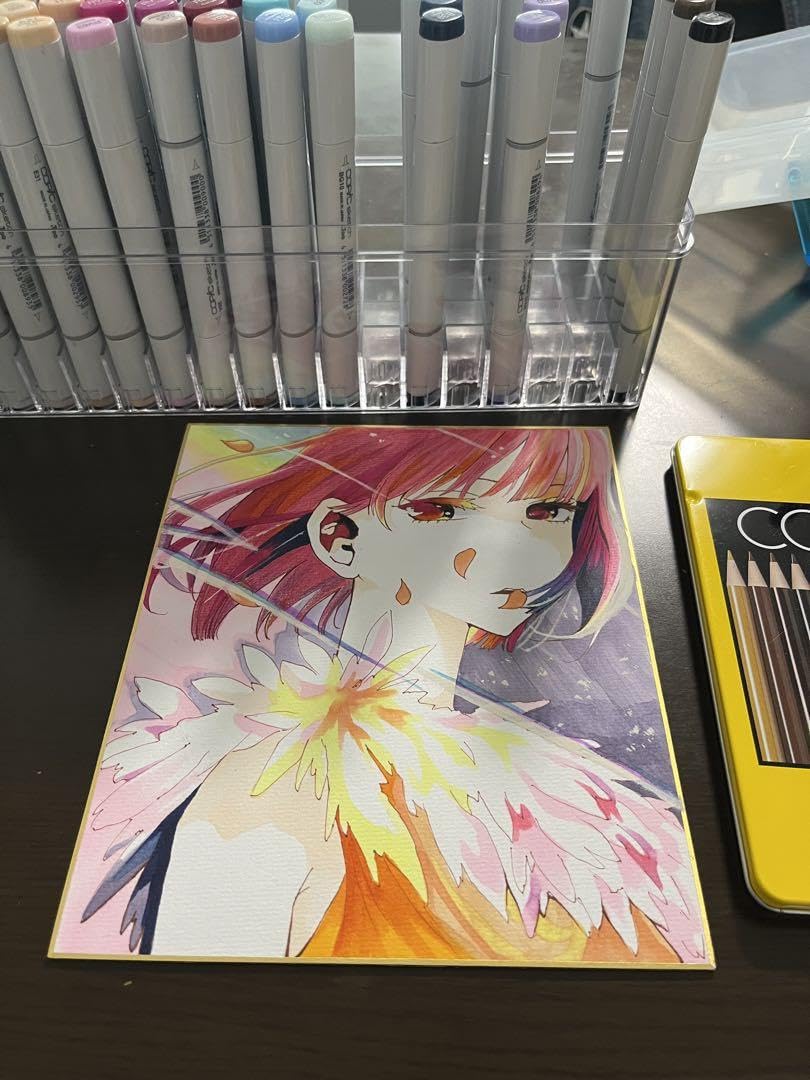 Amazon.co.jp: 推しの子 有馬かな ファンアート 手描きイ 中色紙 原画