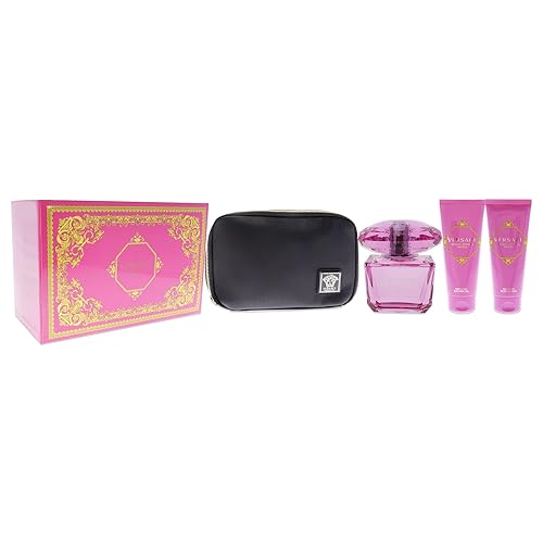 Miniatura 3 de Versace Bright Crystal Absolu - Spray EDP de 3 onzas para mujer, gel de ducha de 3.4 onzas, loción corporal de 3.4 onzas, bolsa de regalo de 4 piezas