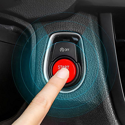 Sangmei Tampa do botão do motor do carro compatível com BMW E Chassis com Sticky Clay Black CV#