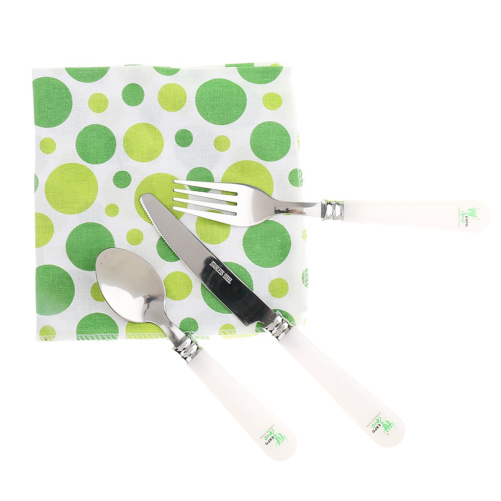 Camping Set Pique-nique 2 Personnes Sac Ronde Portable avec Couverts,Verre, Bouteilles de Poivre,Ouvre-bouteille - vert, 26cm x 26cm x 8cm