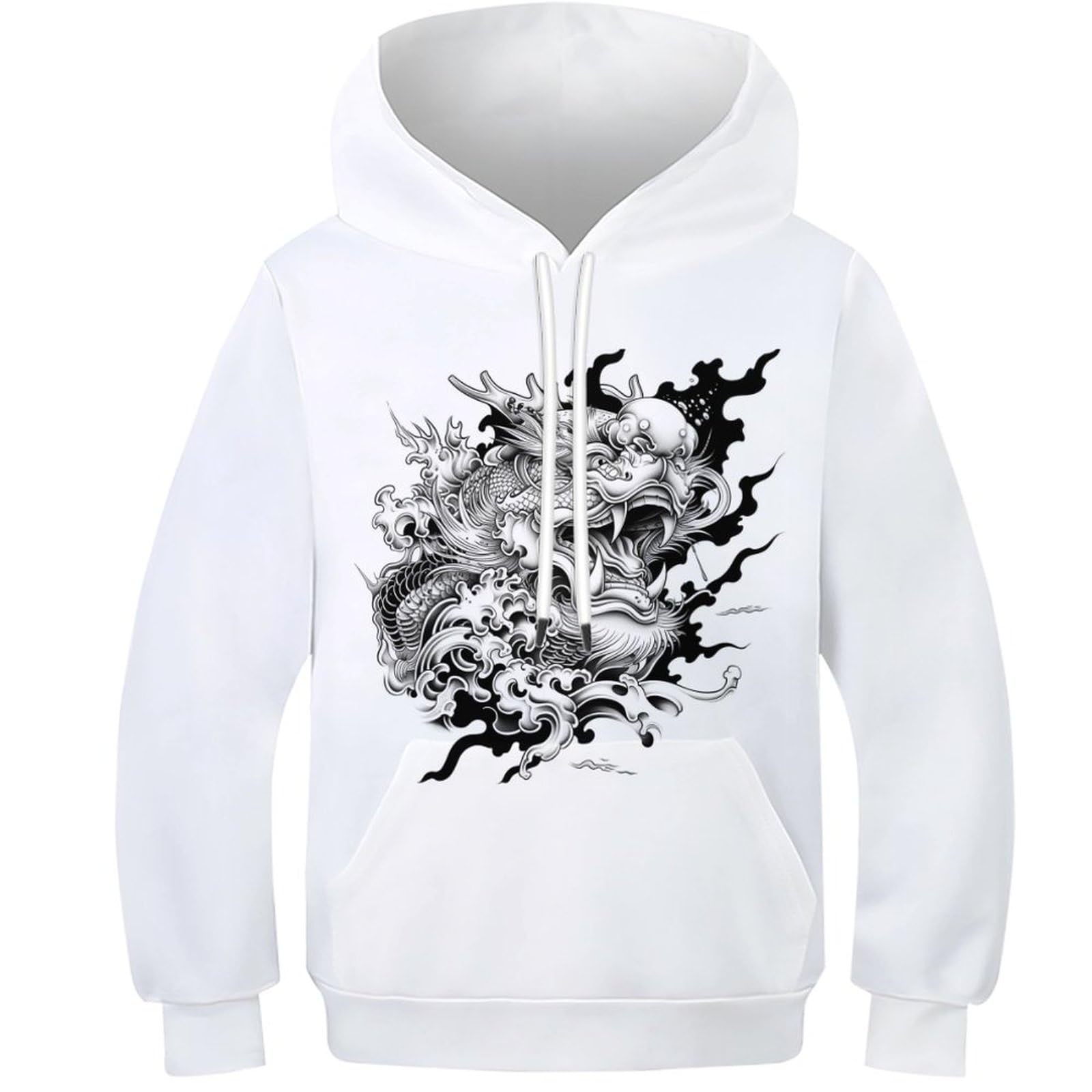 Motif vectoriel enfants pour ce pullover original et drôle avec capuche - 8