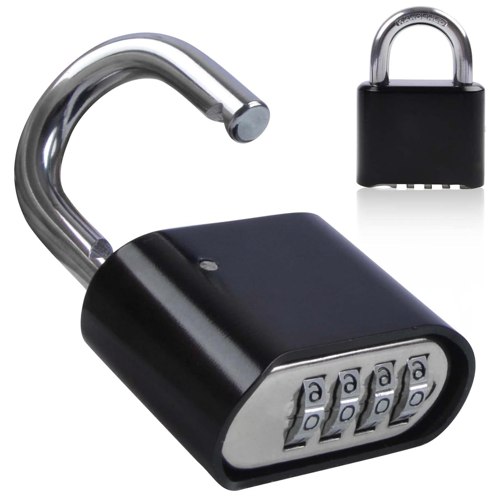 Combination Lock,4 Digit Combination Lock, Heavy Duty Security Lock,Code Security,Combination Padlock,Luggage Lock,Corrosion Resistant Lock for Gym, School Locker, Shed, Garage
