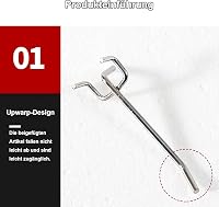 DYOUen 60 db Perforált Falhorog Pegboard Szerszámtartó Garázs Műhely Polc Fali Akasztó Szett 3