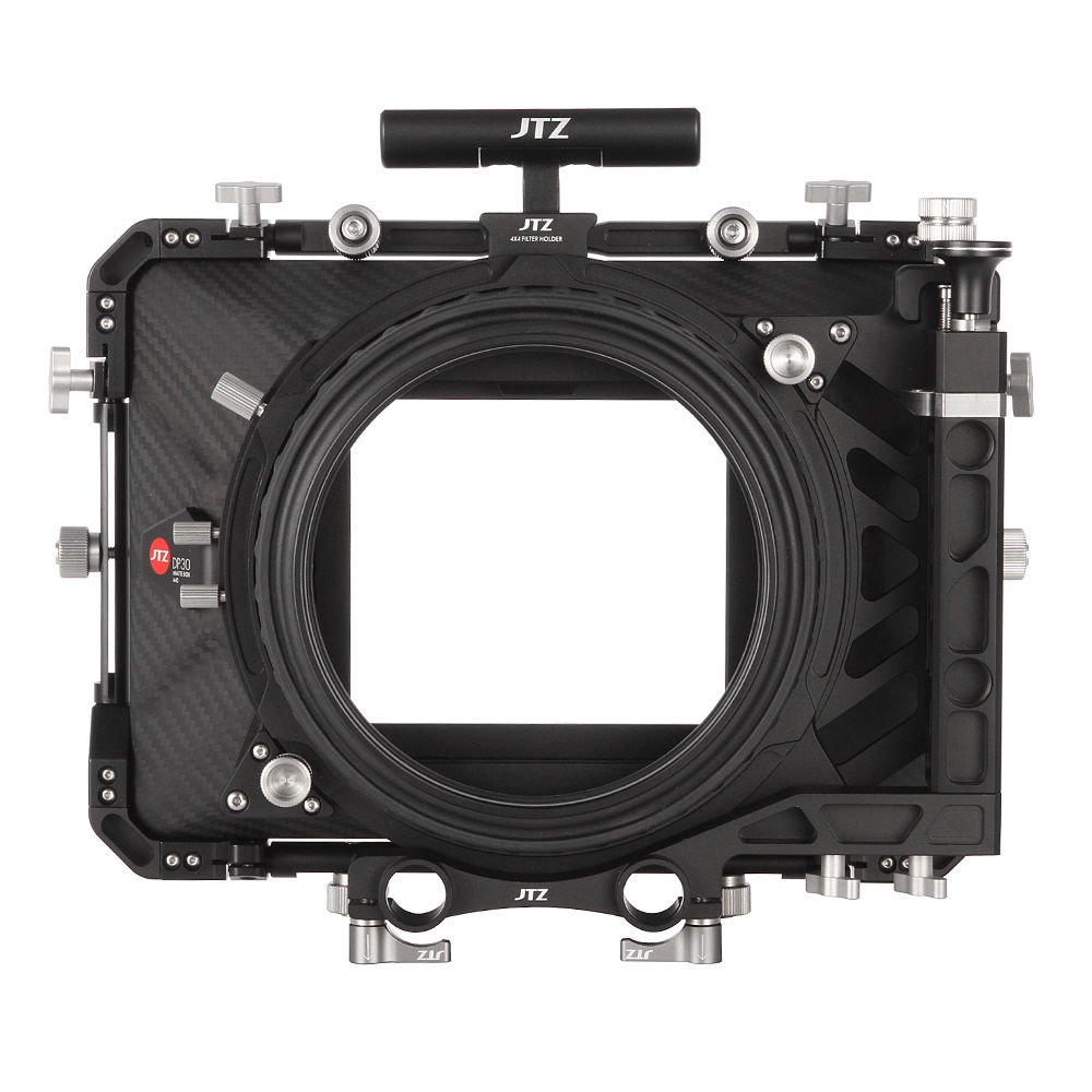 JTZ DP30 Cine Fibra di Carbonio 4x4 "Swing Away Matte Box 15mm/19mm Per Sony ARRI RED CANON BMD