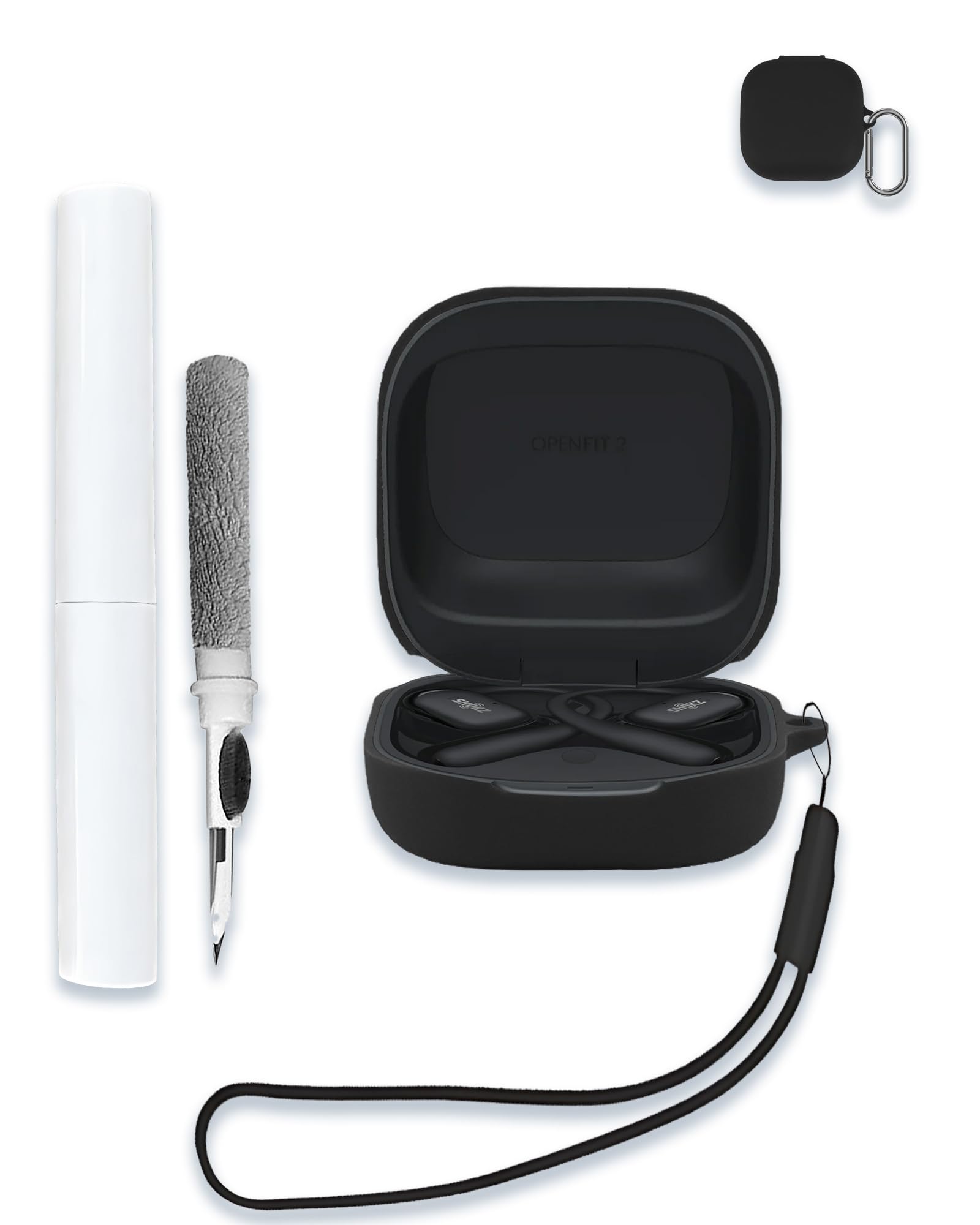 Case for SHOKZ OpenFit 2 Open-Ear Headphones, Soft Silicone Protective...