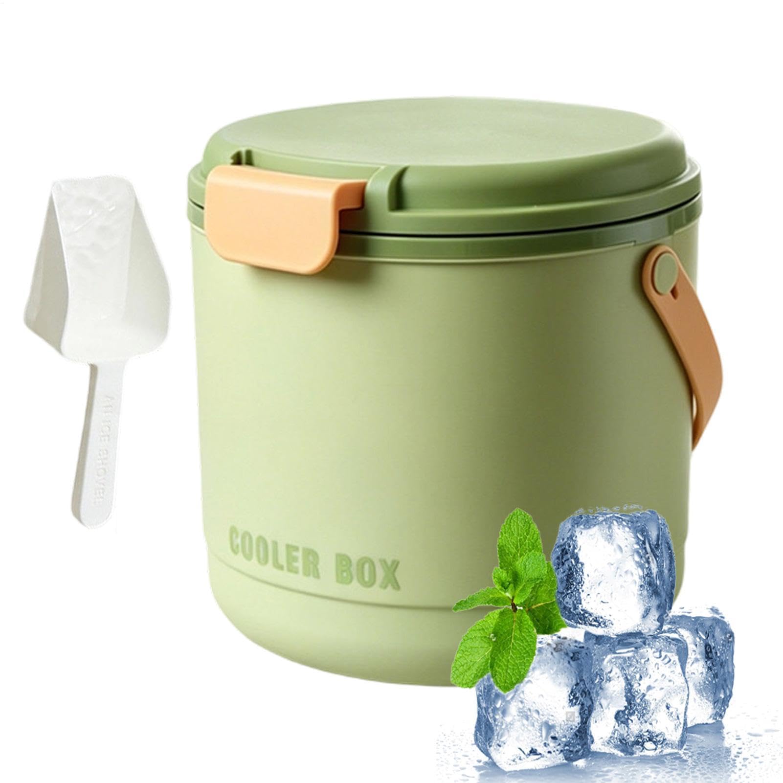 Seau À Glace Seau De 2 En 1 Avec Couvercle Et 2 Bacs