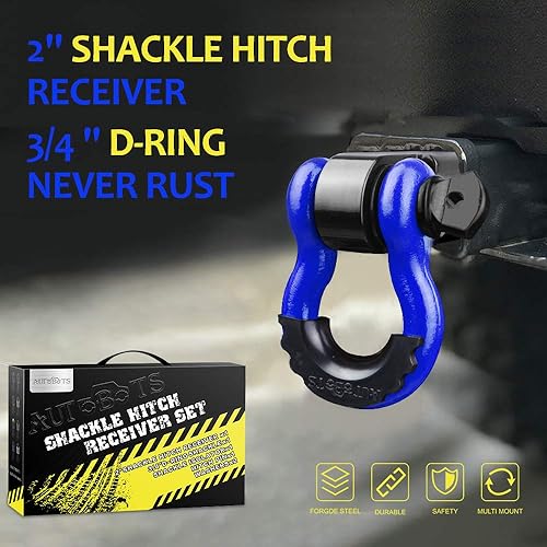 Miniatura 20 de AUTOBOTS - Receptor de enganche de remolque de 2 pulgadas, 35.000 libras de resistencia a la rotura, receptor de alta resistencia con tornillo