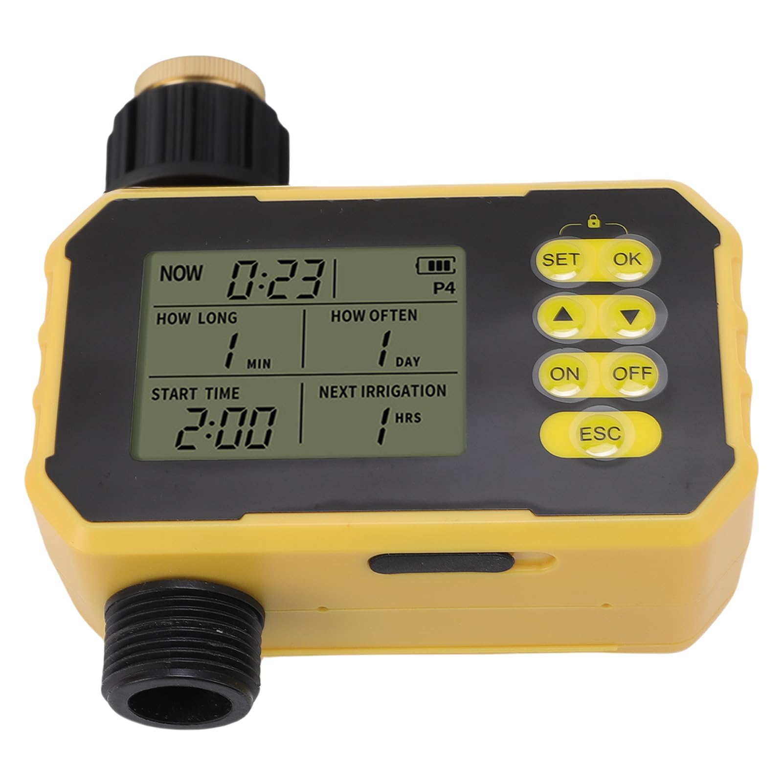 Sistema di irrigazione automatico intelligente regolabile con timer per irrigazione solare per tubo da giardino, balcone, tetto 2000 mAh batteria
