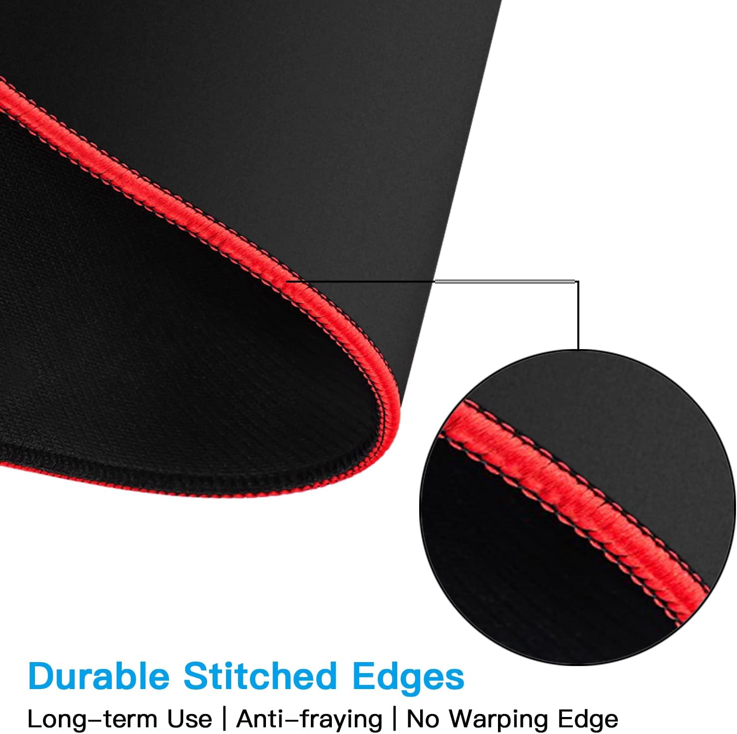 Large Gaming Mouse Pad XXL/Extended Mat Desk Pad 36"x12" GLTECK Mousepad Long Non-Slip Rubber Mice Pads Stitched Edges with Portable Bag
