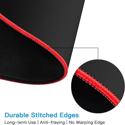 Miniatura 5 de GLTECK - Alfombrilla de ratón grande para juegos tamaño XXLextendida 36 x 12 pulgadas alfombrilla de ratón larga antideslizante almohadillas de goma