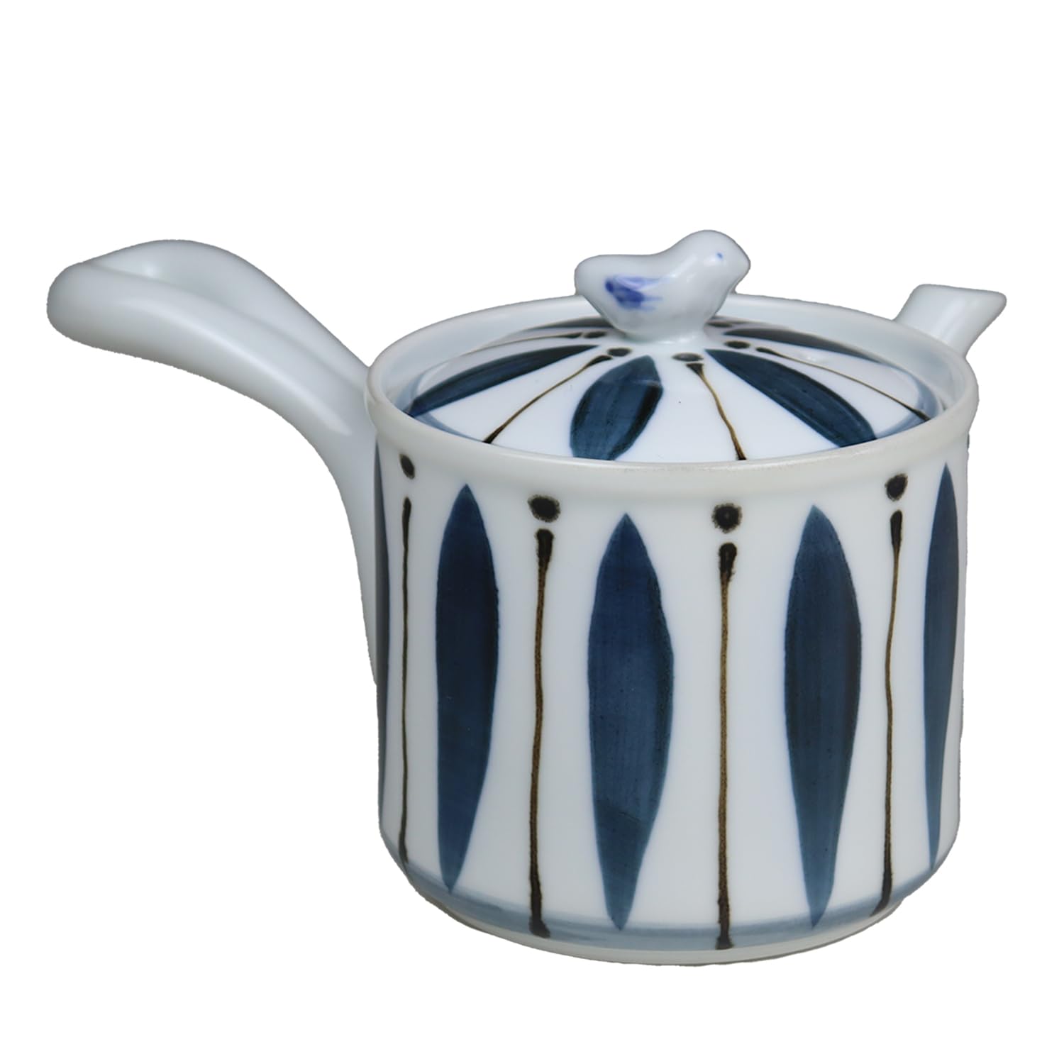 Yusen Roman Light Small Teapot with Tea Strainer, Made in Japan, Hasamiyaki, Rust Tokusa : Home & Kitchen