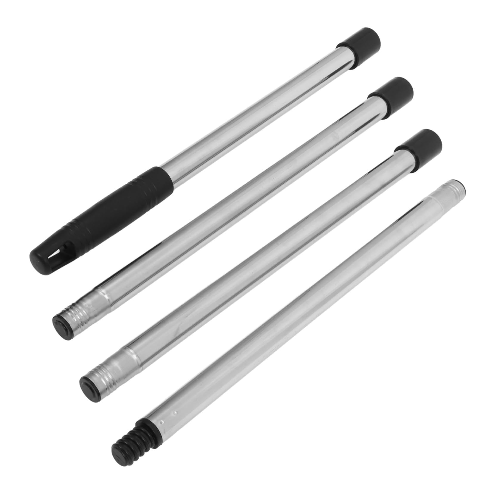 GOOHOCHY Replacement Broom Handle Threaded Head 4 Section Aluminum Pole Extendable Mop Stick for