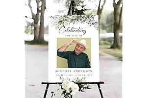 Greenery Celebration of Life Memory Table Sign: A Tribute to Cherished Memories