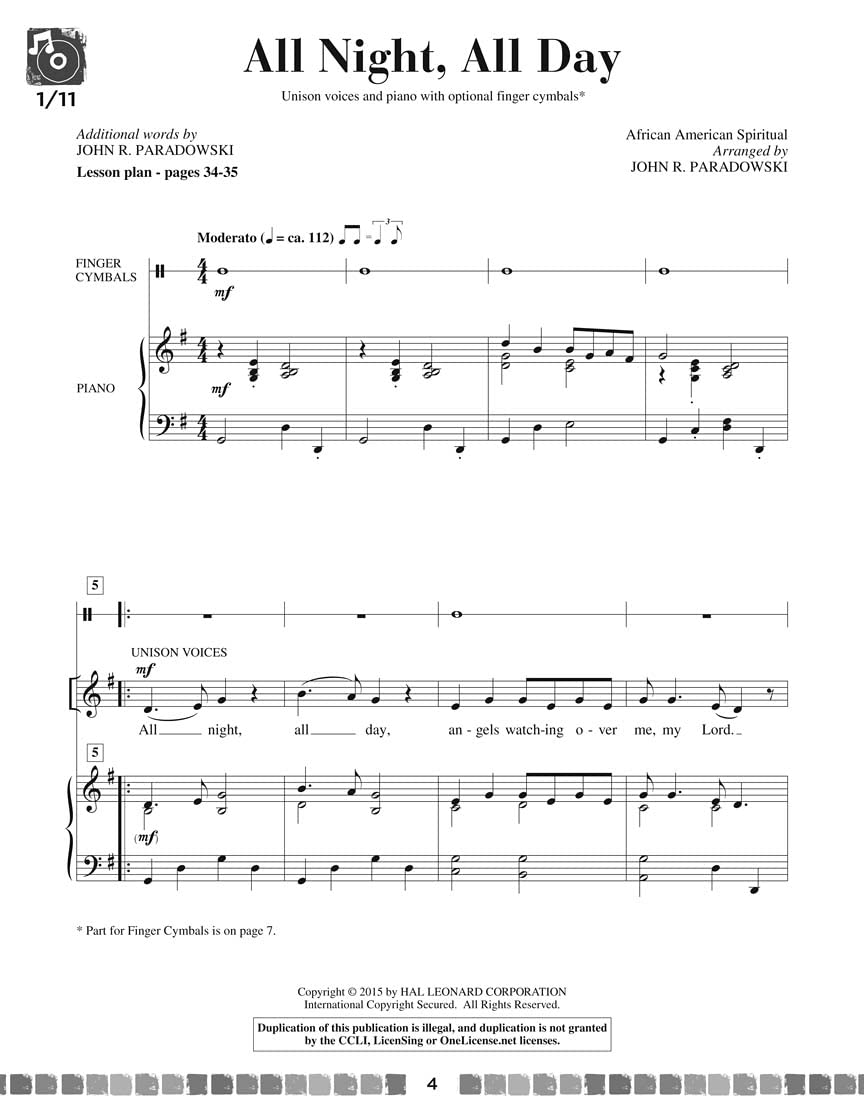 Sing and Celebrate 4! Sacred Songs for Young Voices: Book/Enhanced CD (with Reproducible Pages and PDF Song Charts)