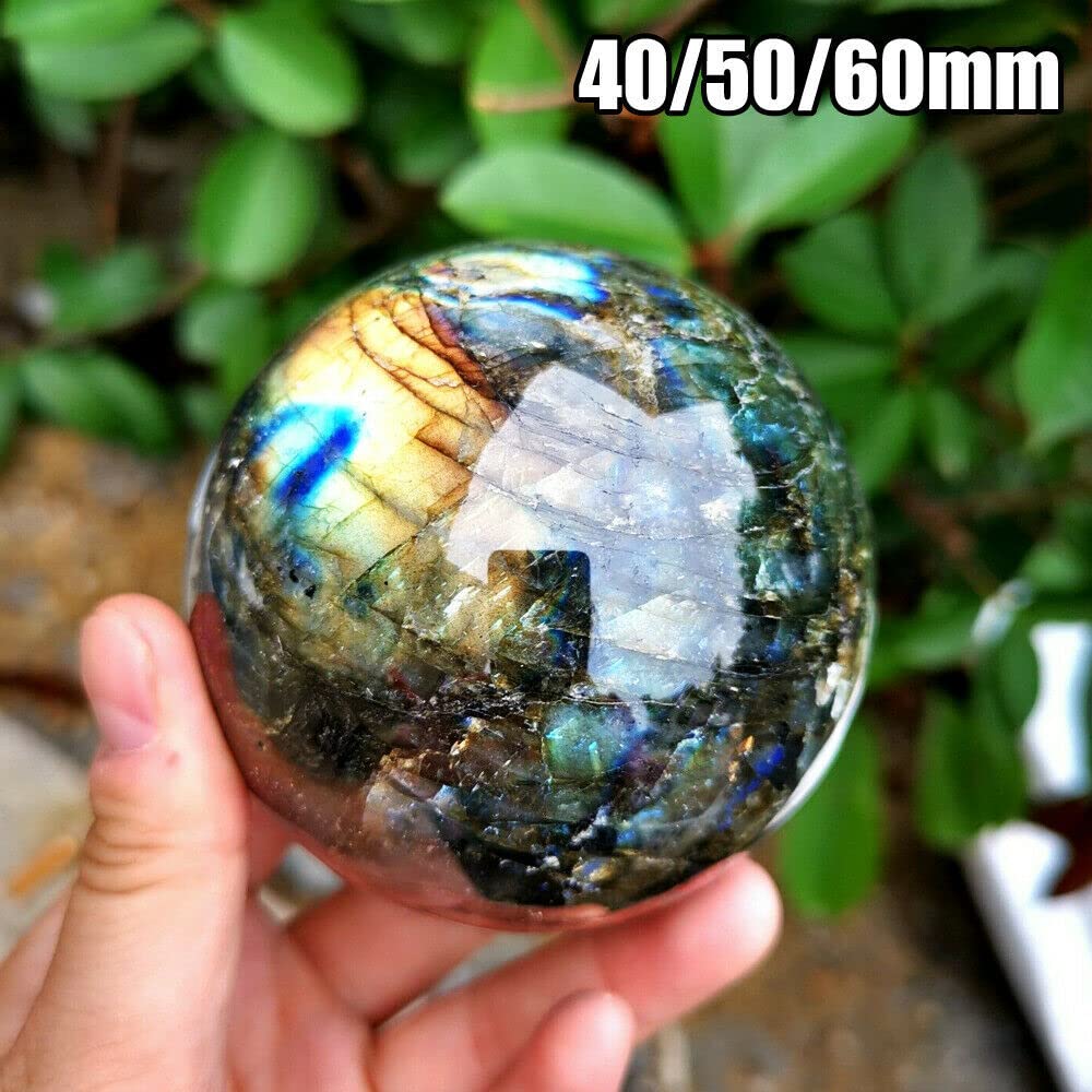 Cristalli Naturali Curativi Di Alta Qualà Calce Bianca Arcobaleno Sfera Sfera Decorazioni Per La Casa Reiki Lucido Decorazione Della Stanza Regalo Energetico - Foto 6