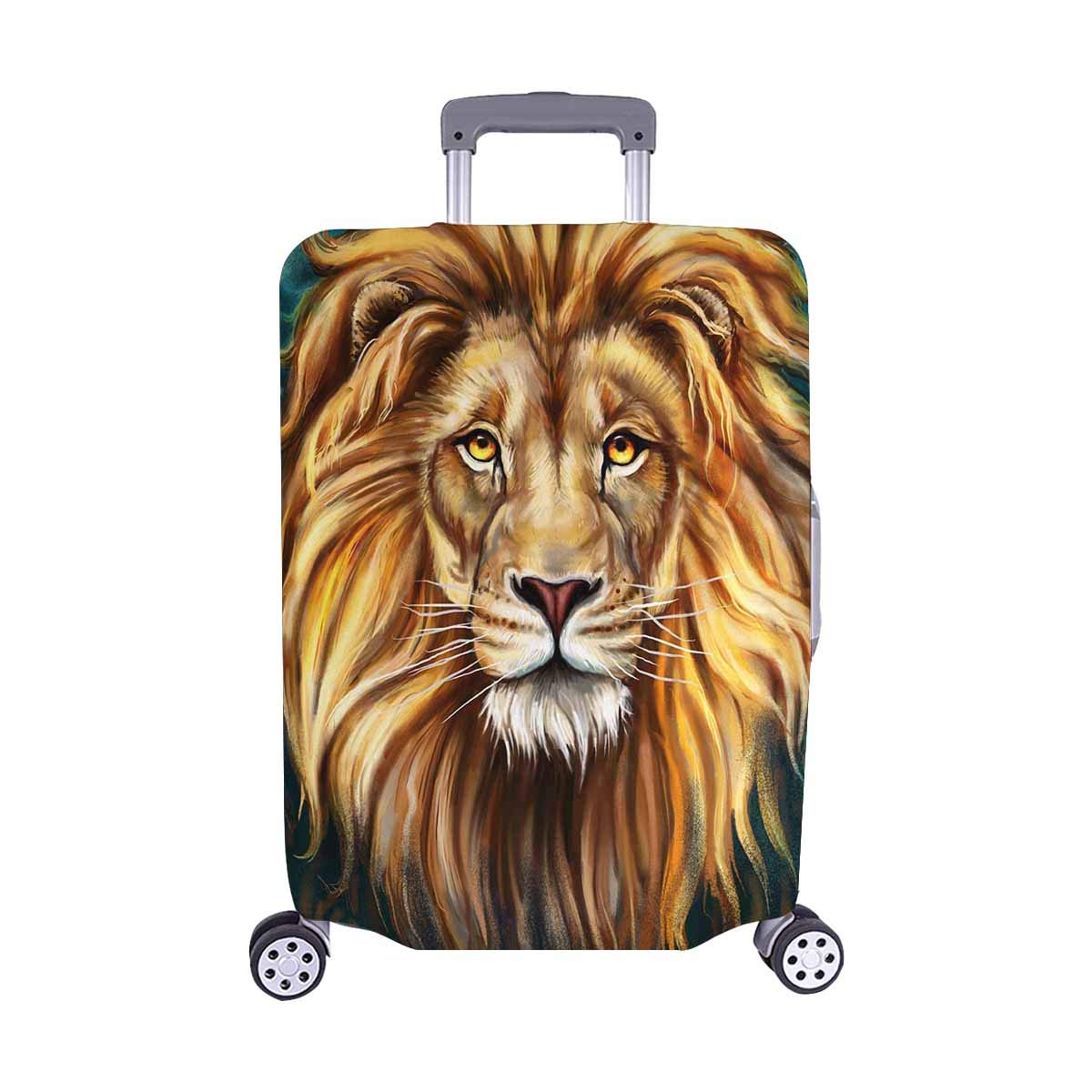 InterestPrint Classic Lion Aslan Travel Luggage Cover Suitcase Baggage Protector Fits 22"-25" Luggag
