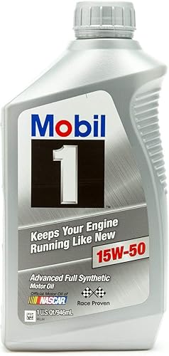 Mobil 1 Supersyn aceite de motor totalmente sintético, 15W-50, cuarto de galón (201)