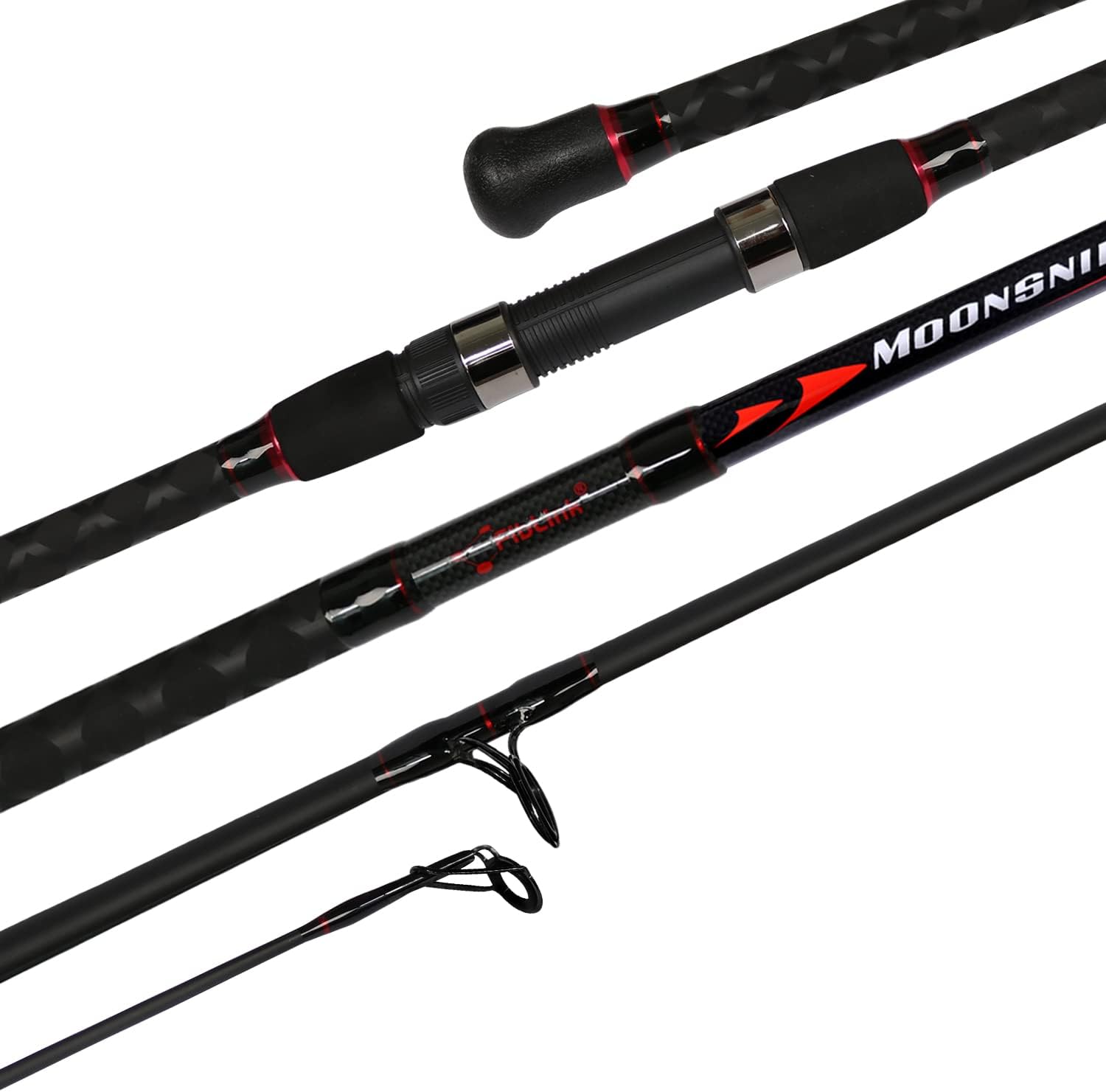 Fiblink Surf Spinning Fishing Rod 2-Piece/4-Piece Graphite Travel Fishing Rod