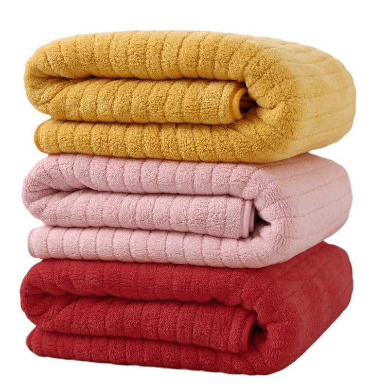 Serviette de bain rose pour couple pour des moments de complicité à la maison