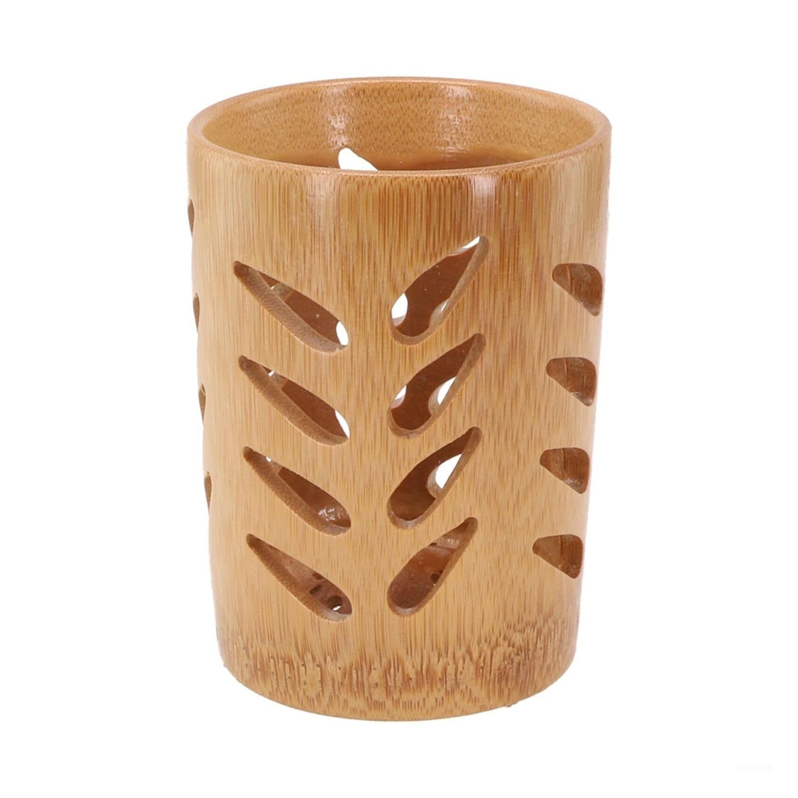 Porte-pinceau de maquillage en bois ventilé et organiseur de brosses à dents