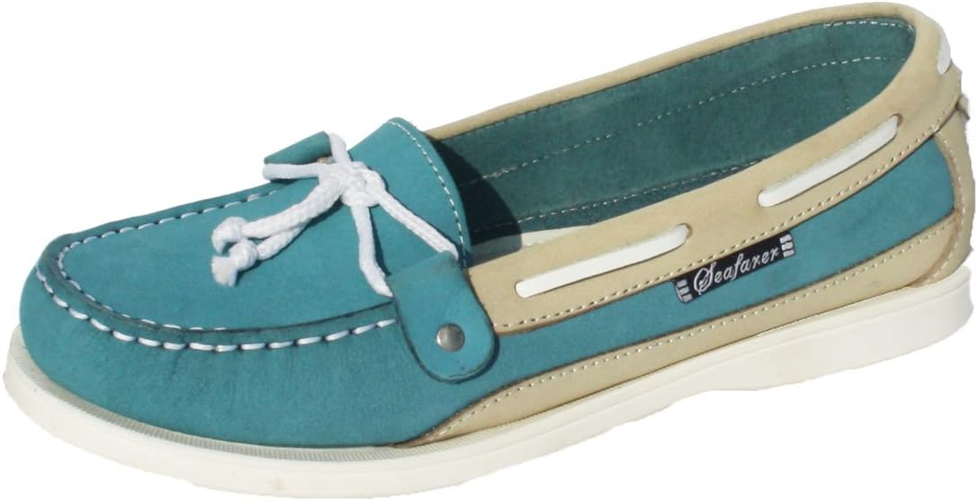 SeafarerLadies Seafarer Yachtsman Nubuck Leather Boat Deck Shoes Sizes 4 - 8