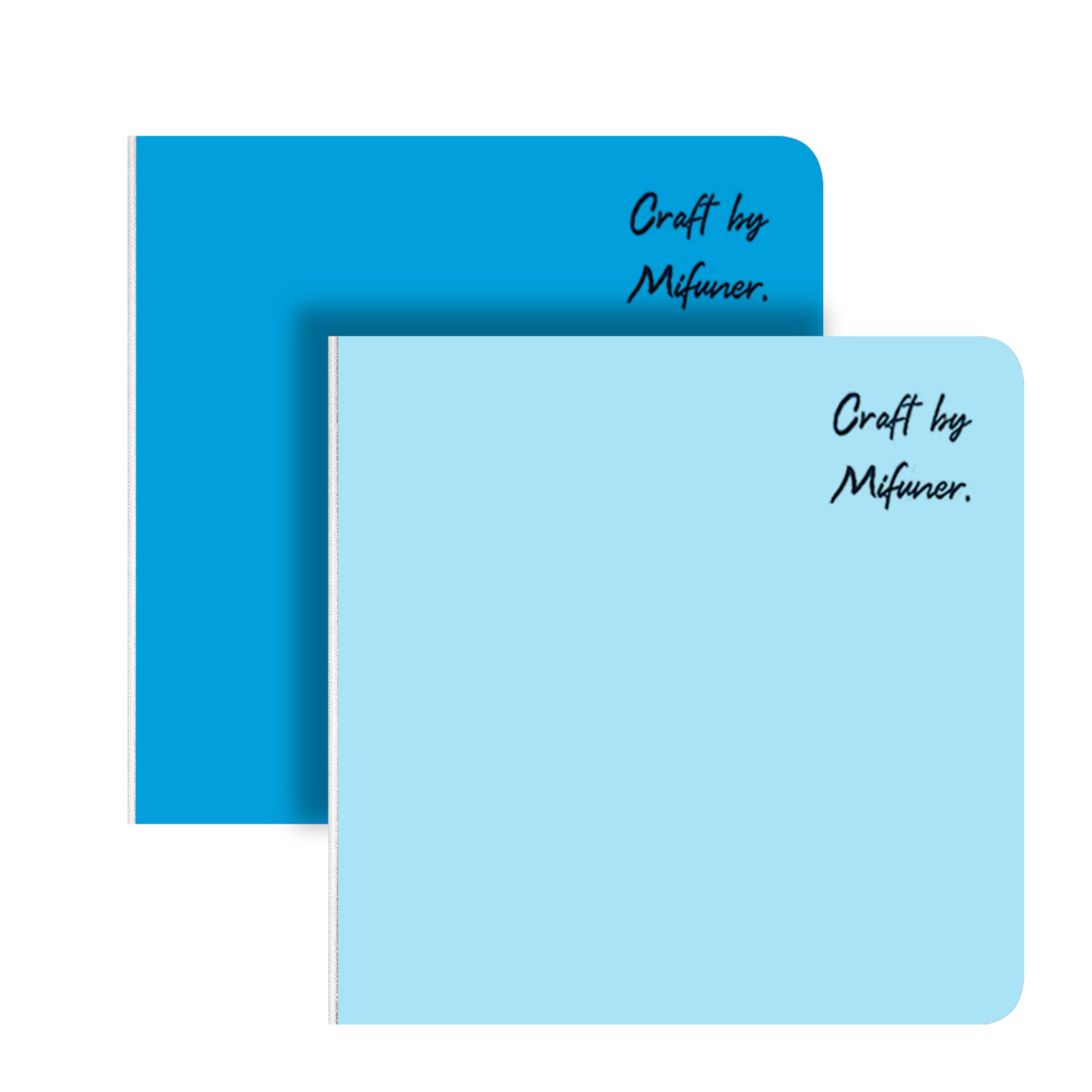 2 Pcs Watercolor Sketchbook,3.9x3.9 Inch Portable Square Mini Watercolor Notebook, 124 Pages Watercolor Textured Drawing Papers, 300 GSM (140lb) Art Paper Sketchbook.Light Blue&Sky Blue