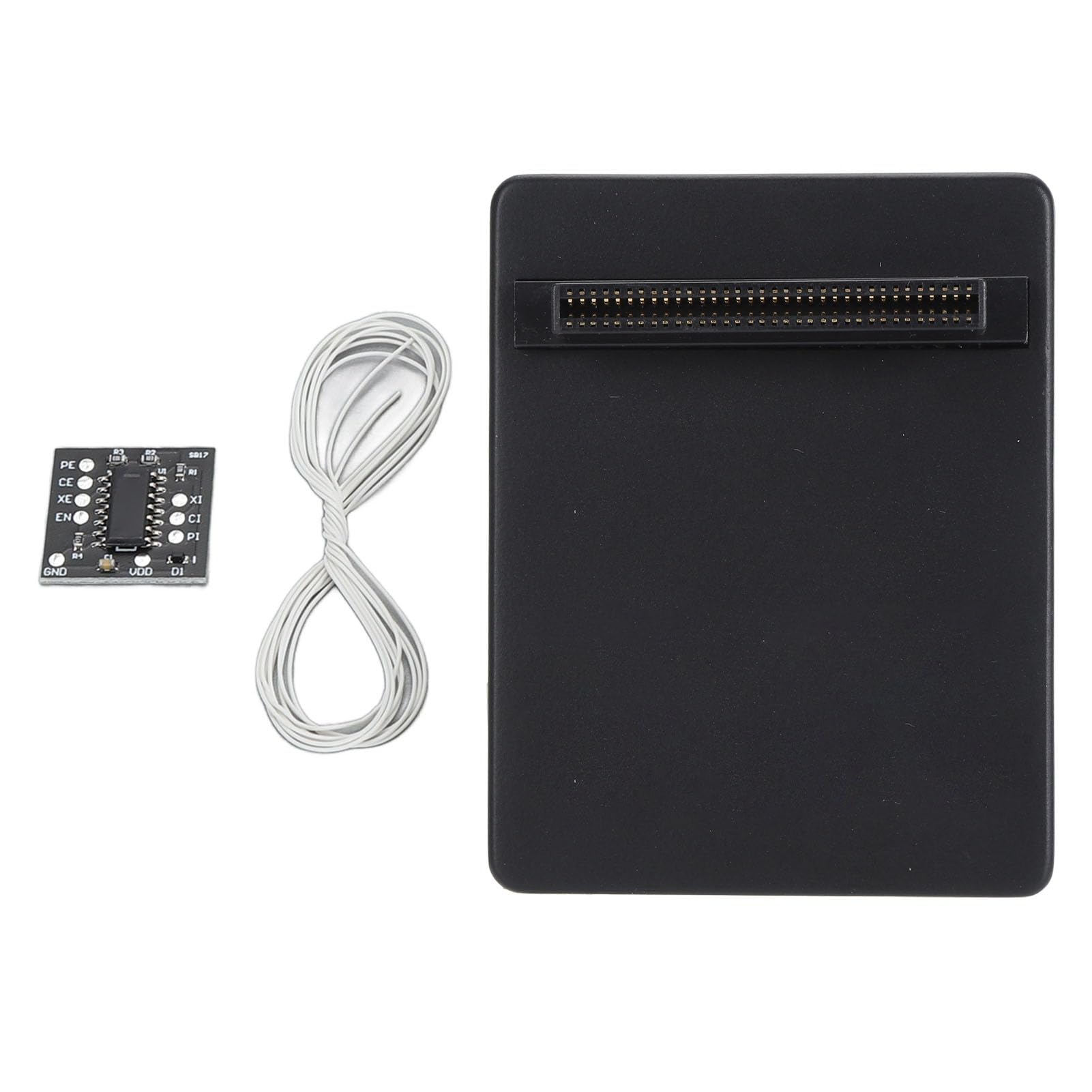 Tangxi Retro-Konsolen-Gaming-Zubehör, 3D-gedrucktes Gehäuse, Klonversion, Optisches Laufwerk-Emulator-Kit, Unterstützt Speicherkarte für SCPH 1001 für SCPH 7502 (Black)