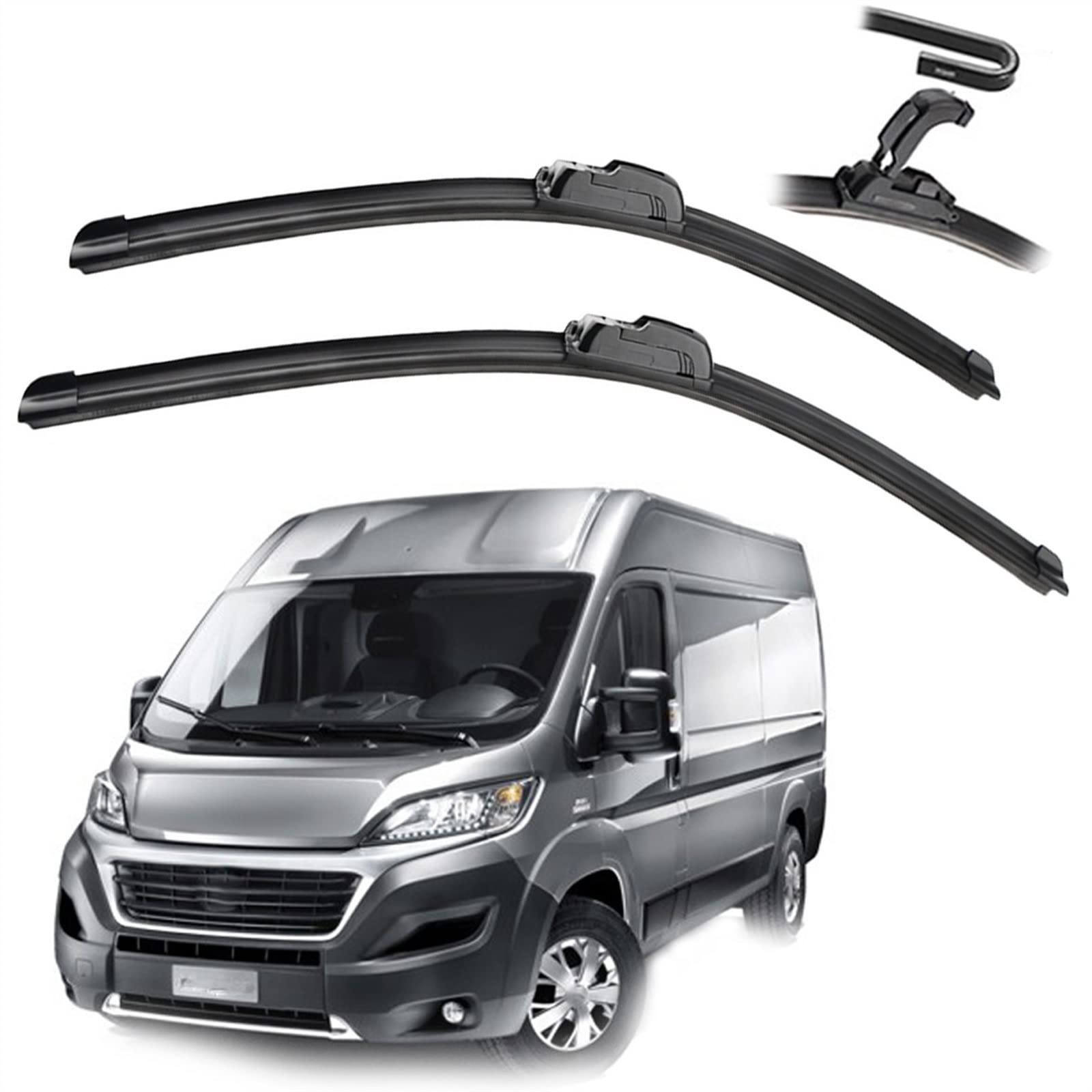 Balais d'essuie-glace Fiat Ducato silencieux avant 22" 20"