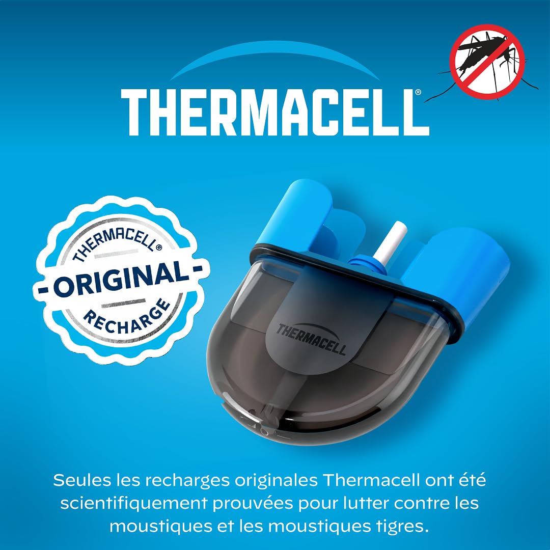 TherMACELL - Recarga líquida antimosquitos y mosquitos, protección eficaz de 29 m², compatible con escudos, duración de 80 horas, inodoro, 1 paquete de 2 unidades THE55RECHARG80