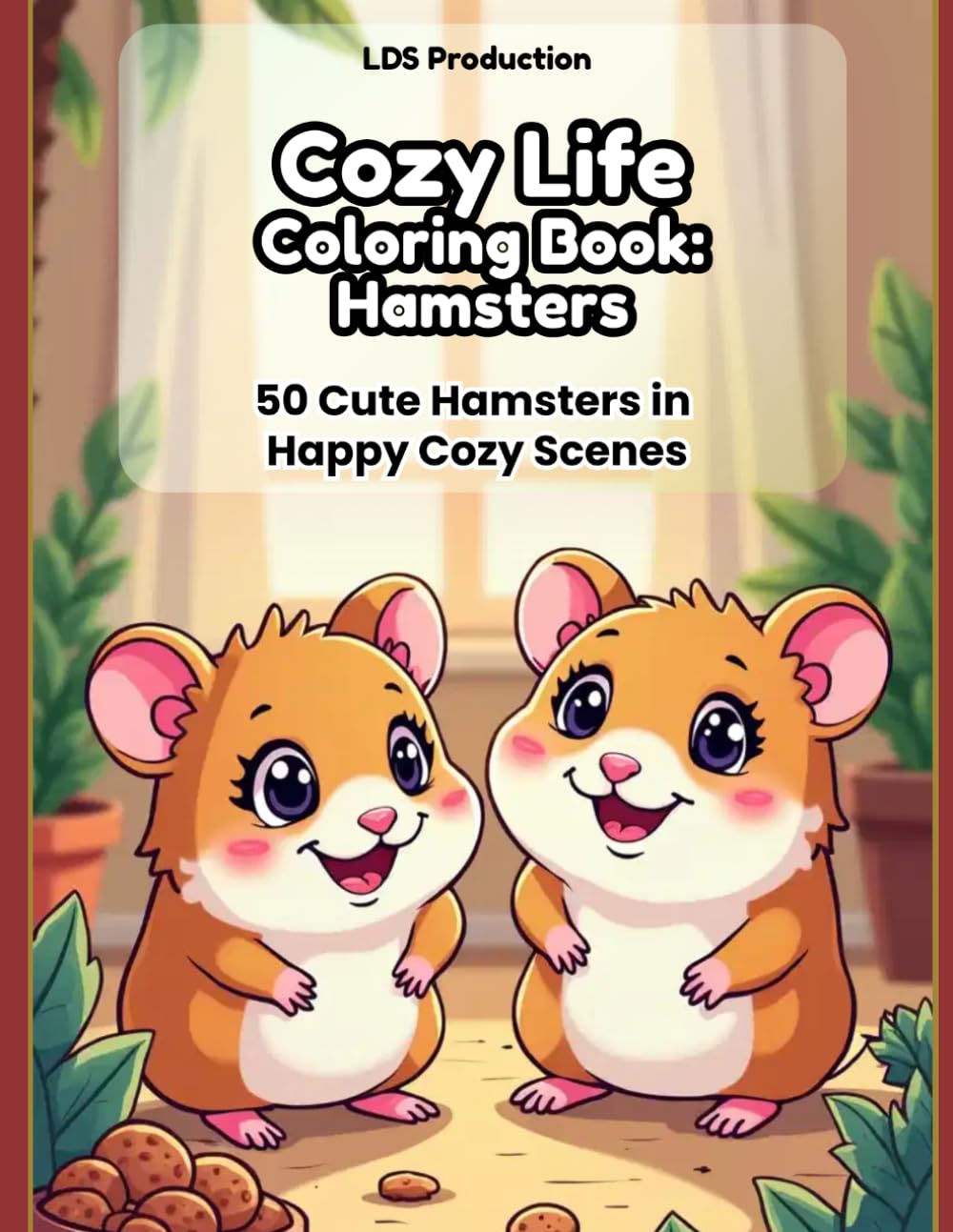 Cozy Life Coloring Book – Hamsters: 50 Cute Hamsters in Happy Cozy Scenes: Bold & Easy Coloring Pages for Relaxation and Creative Fun (Cozy Life Coloring Series)