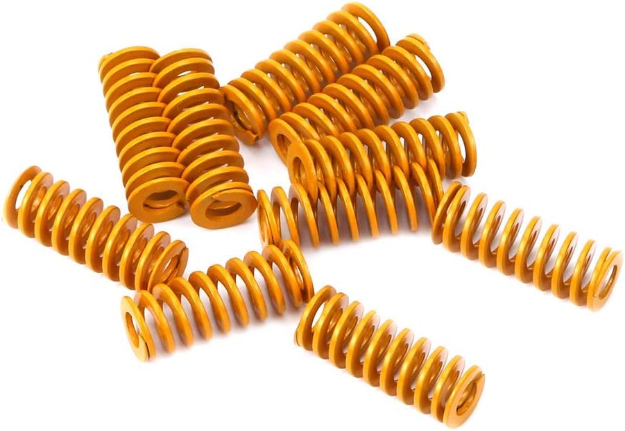 3D Printer Heat Bed Leveling Spring 8x20mm Compression Upgrade Yellow for Creality Ender 3 cr10 (Note: Please Choose"Sold by shenzhen Eewolf" Before Purchasing)